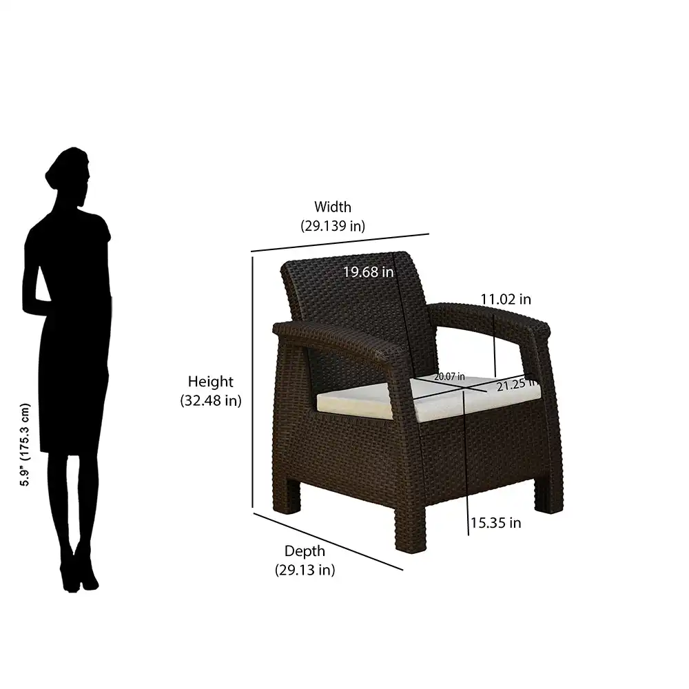 Nilkamal Goa Sofa Set with Cushion (3+1+1 Seater) - Image 16