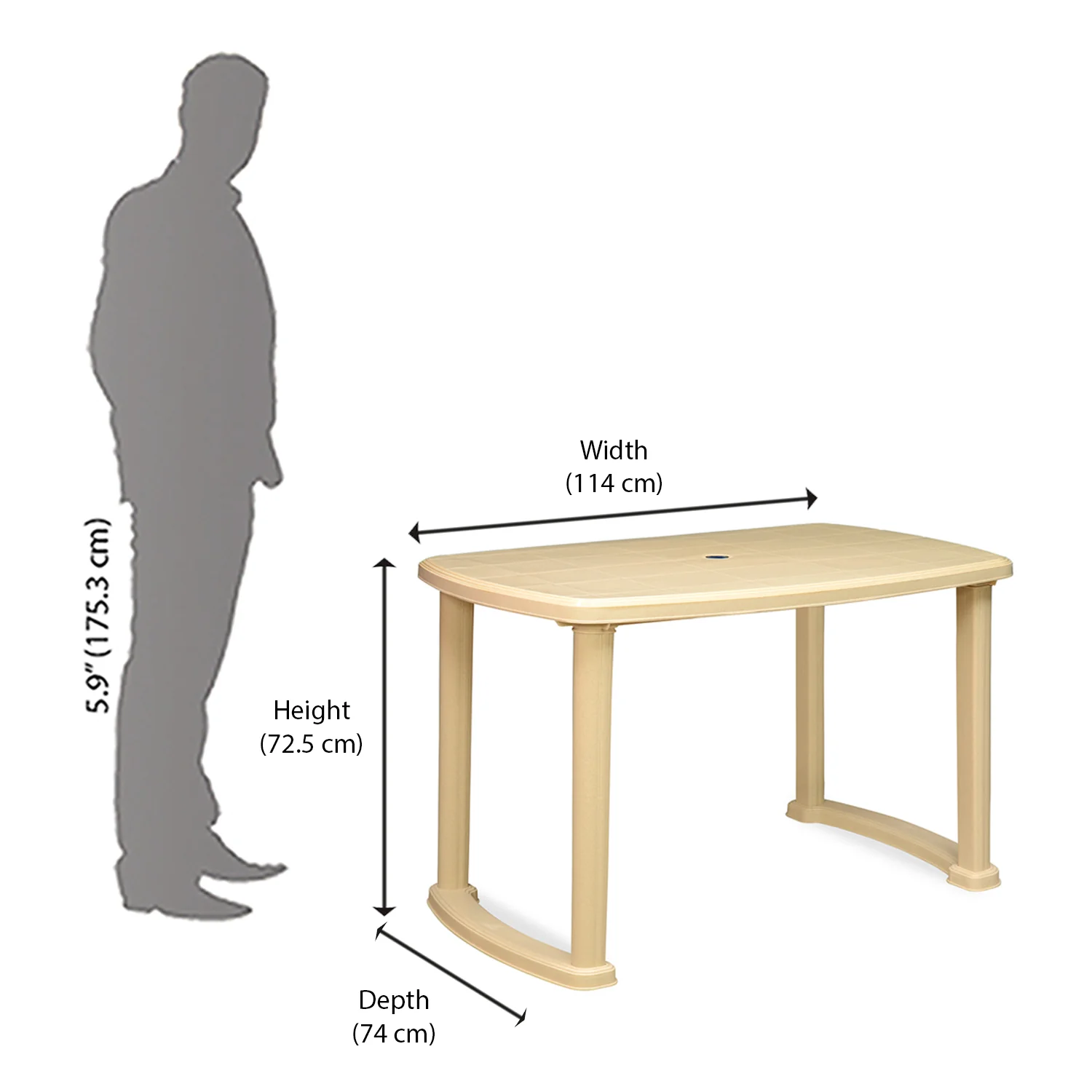 Nilkamal Marvel Dining Table - Image 6