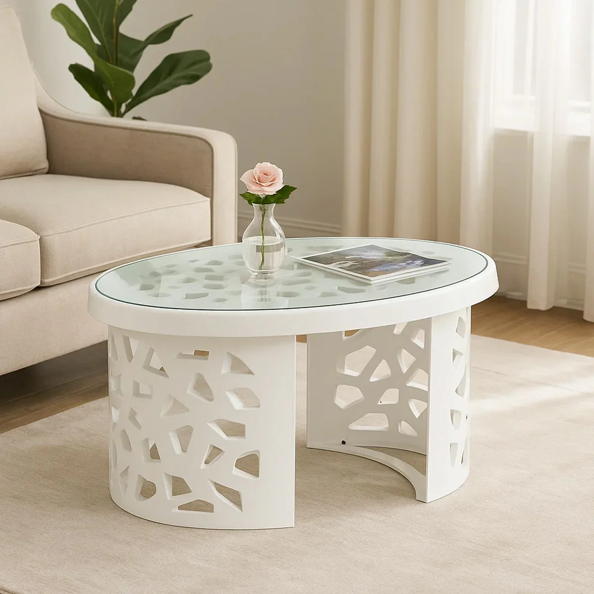 Nilkamal Crystal Plastic Centre Table - Image 76