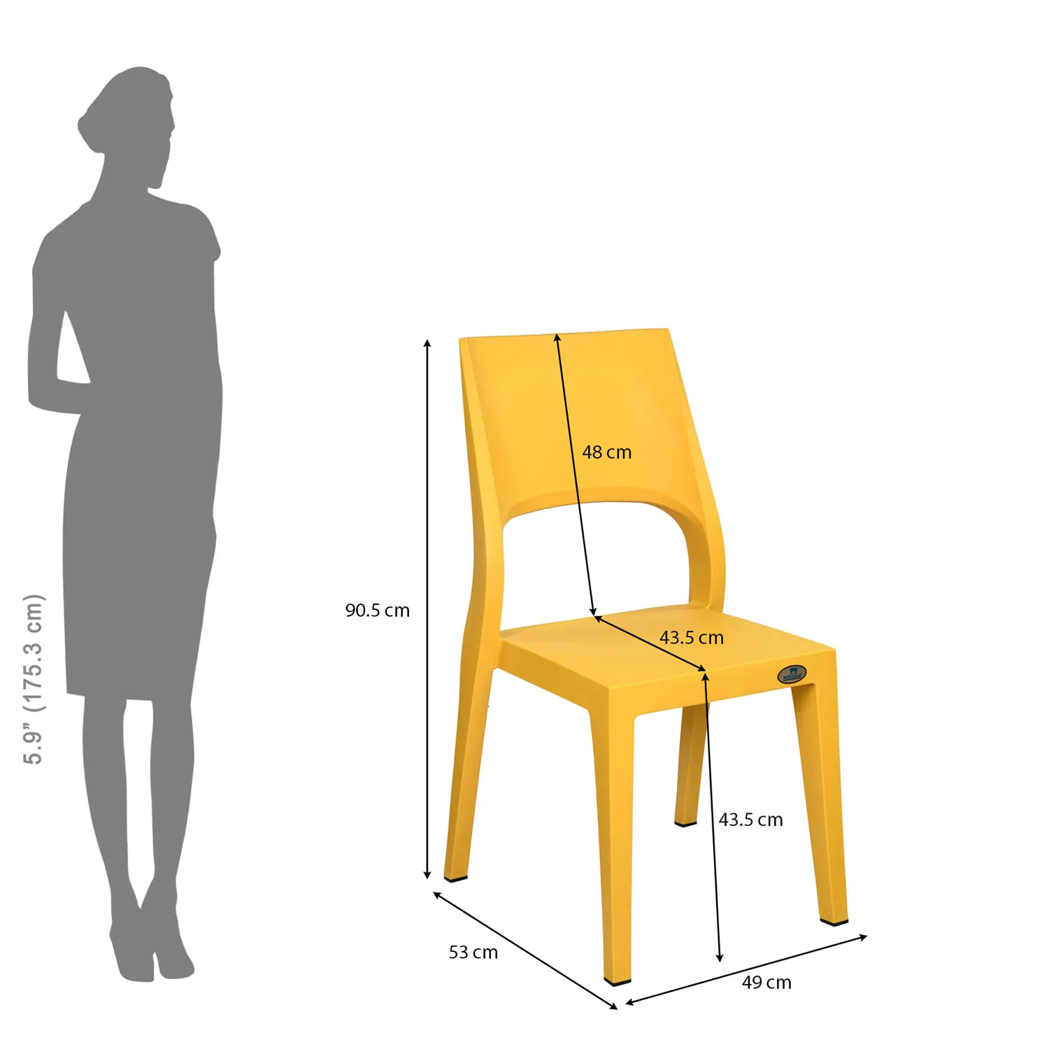 Nilkamal Ace Plastic Chair - Image 23