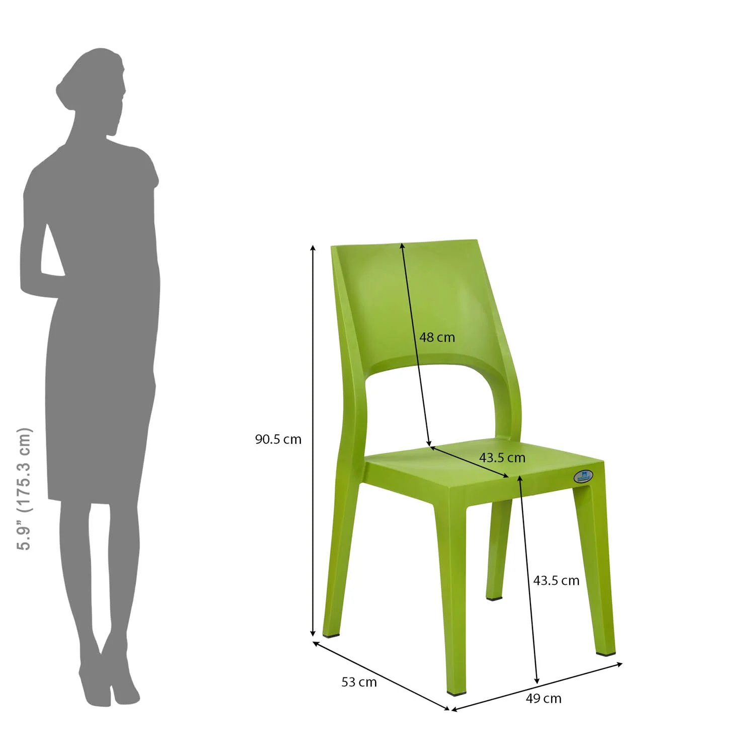 Nilkamal Ace Plastic Chair - Image 7