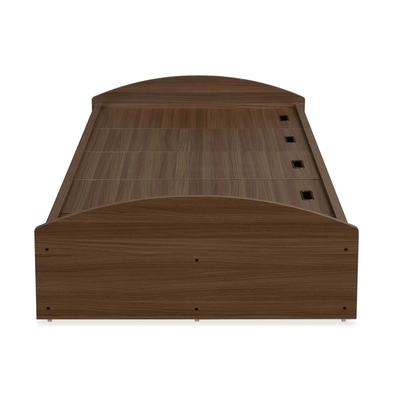 Nilkamal Addison Single Bed With Box Storage (Classic Walnut) - Image 3