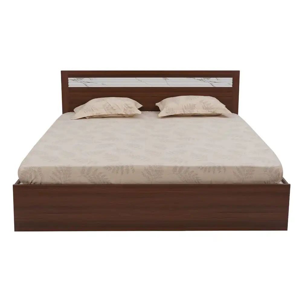 Nilkamal Akin King Bed without Storage (Walnut) - Image 4