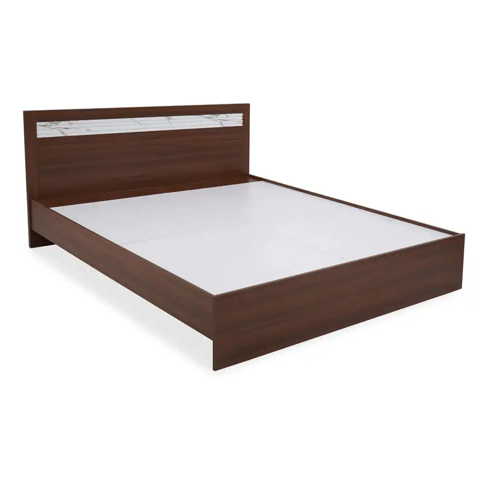 Nilkamal Akin King Bed without Storage (Walnut) - Image 9