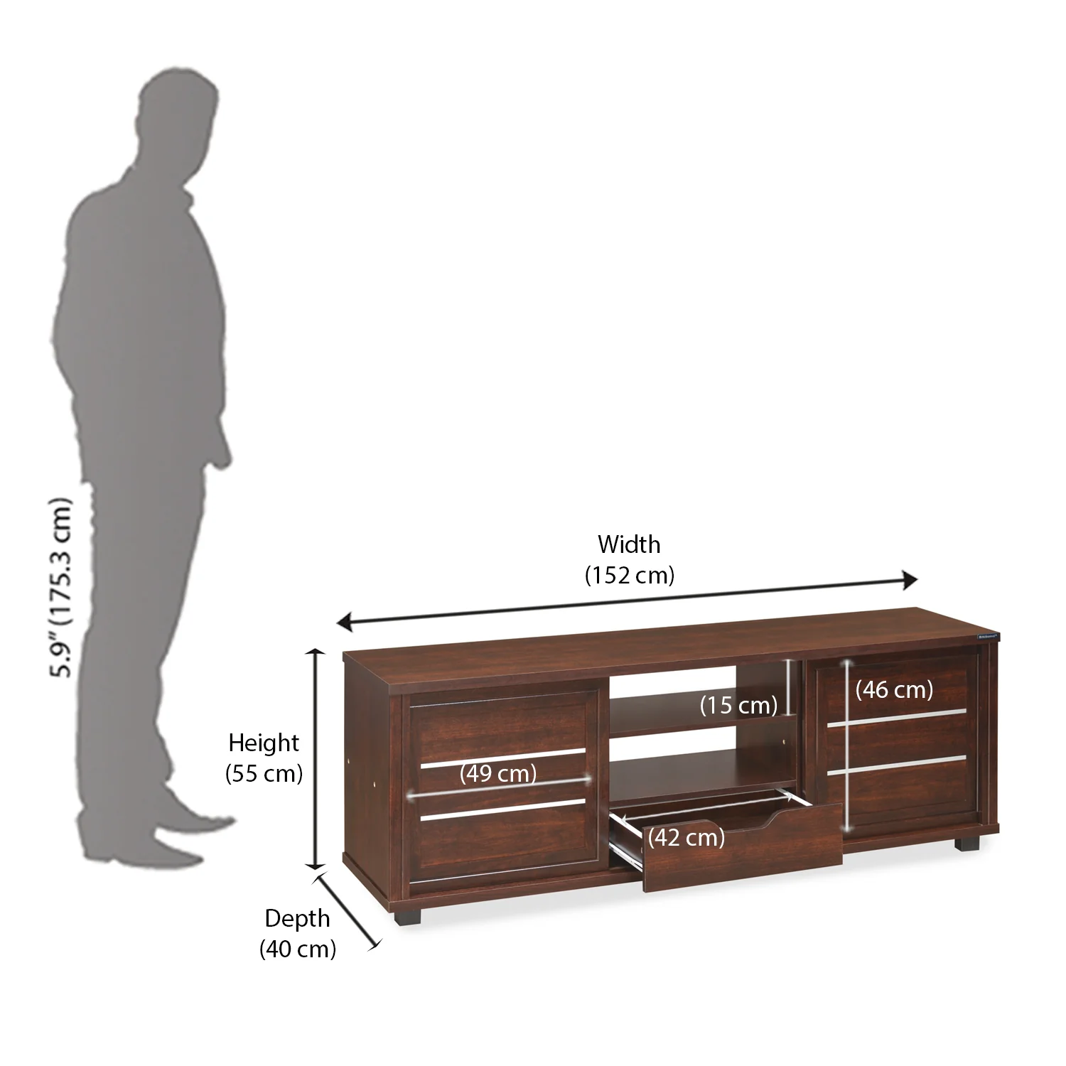 Nilkamal Alexander TV Cabinet - Image 8