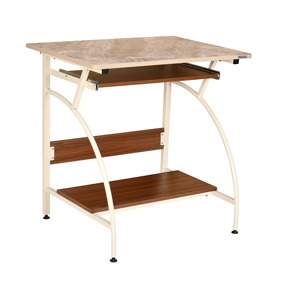 Nilkamal Alwin Computer Table (Walnut and Ivory) - Image 2