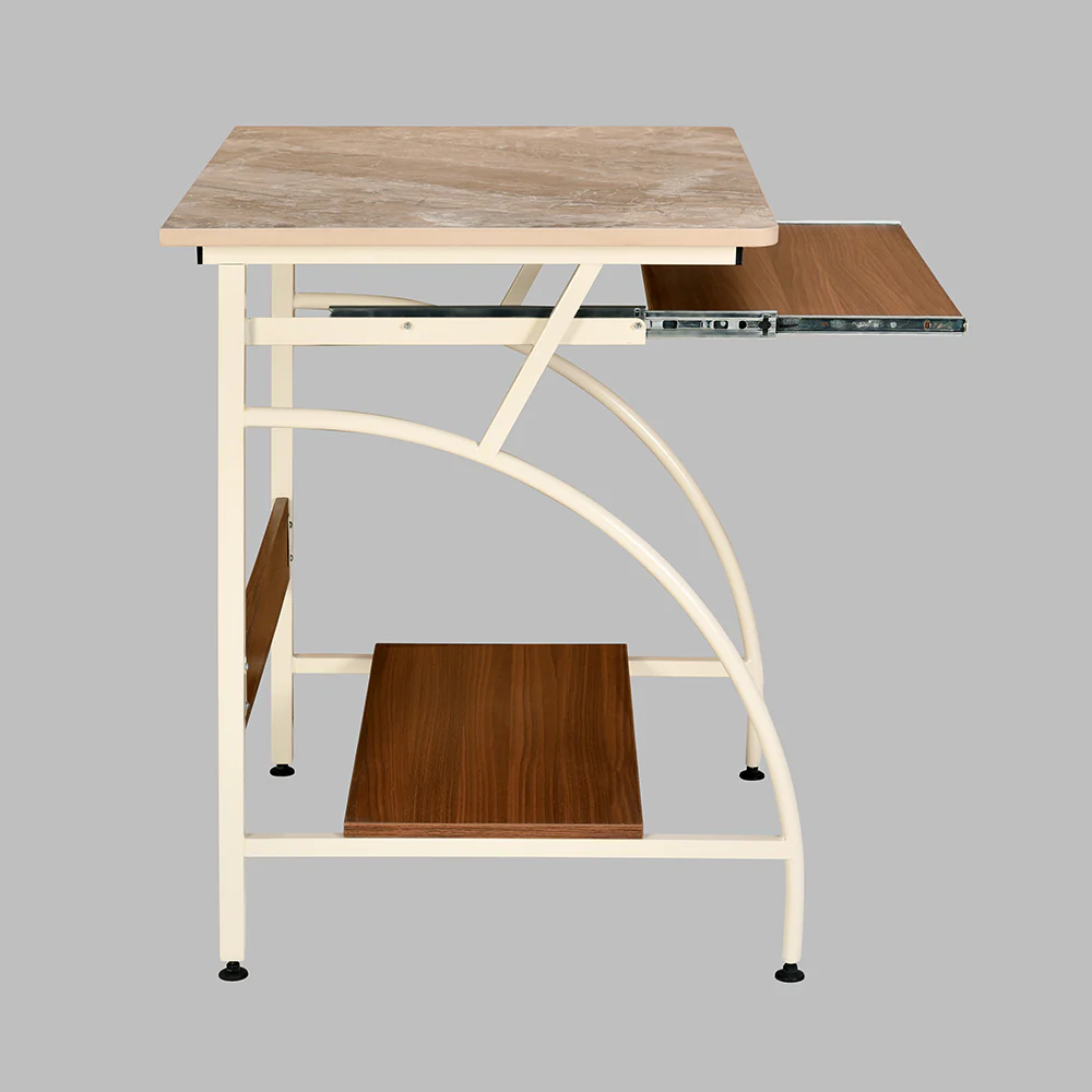 Nilkamal Alwin Computer Table (Walnut and Ivory) - Image 7