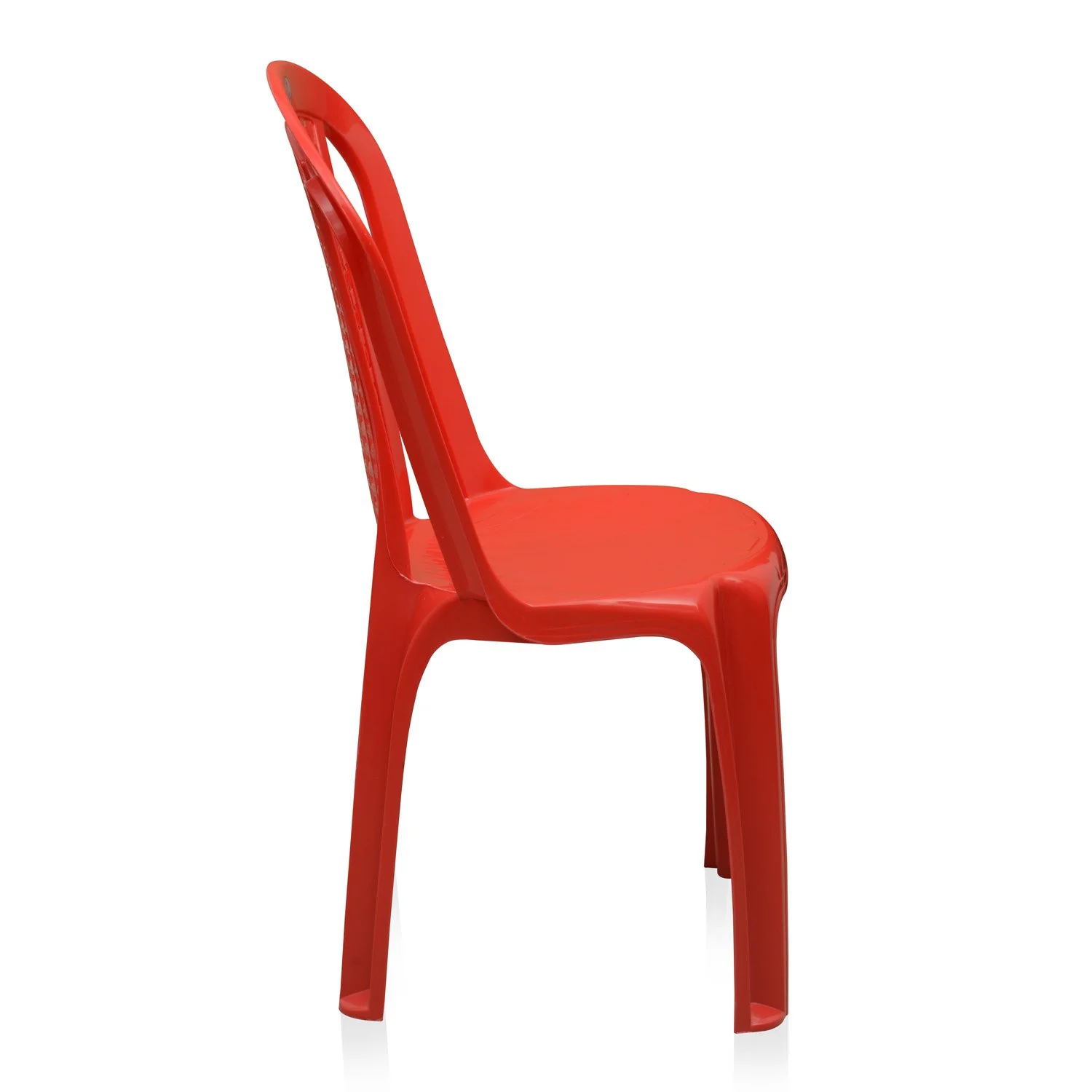 Nilkamal CHR4002 Plastic Armless Chair (Bright Red) - Image 7