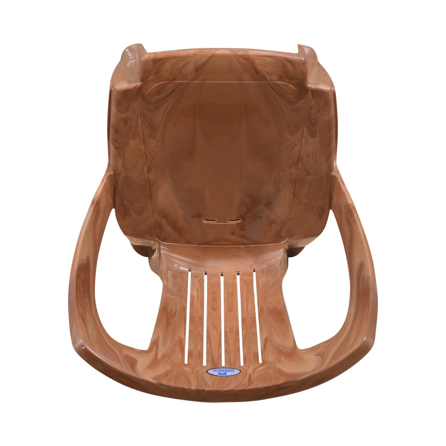 Nilkamal CHR4032 Plastic Armless Chair (Pear Wood) - Image 7