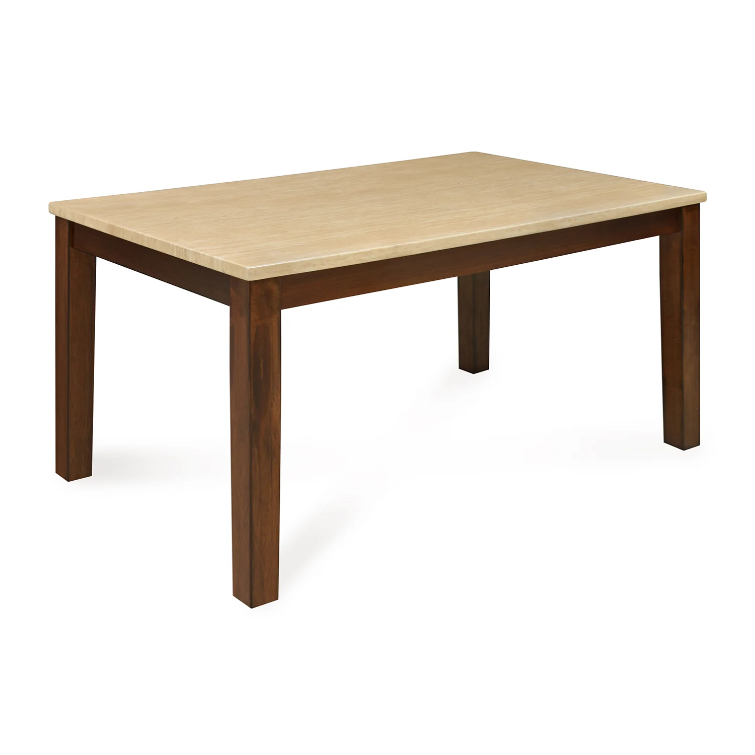 Nilkamal Arnold Marble 6 Seater Dining Table (Beige) - Image 2