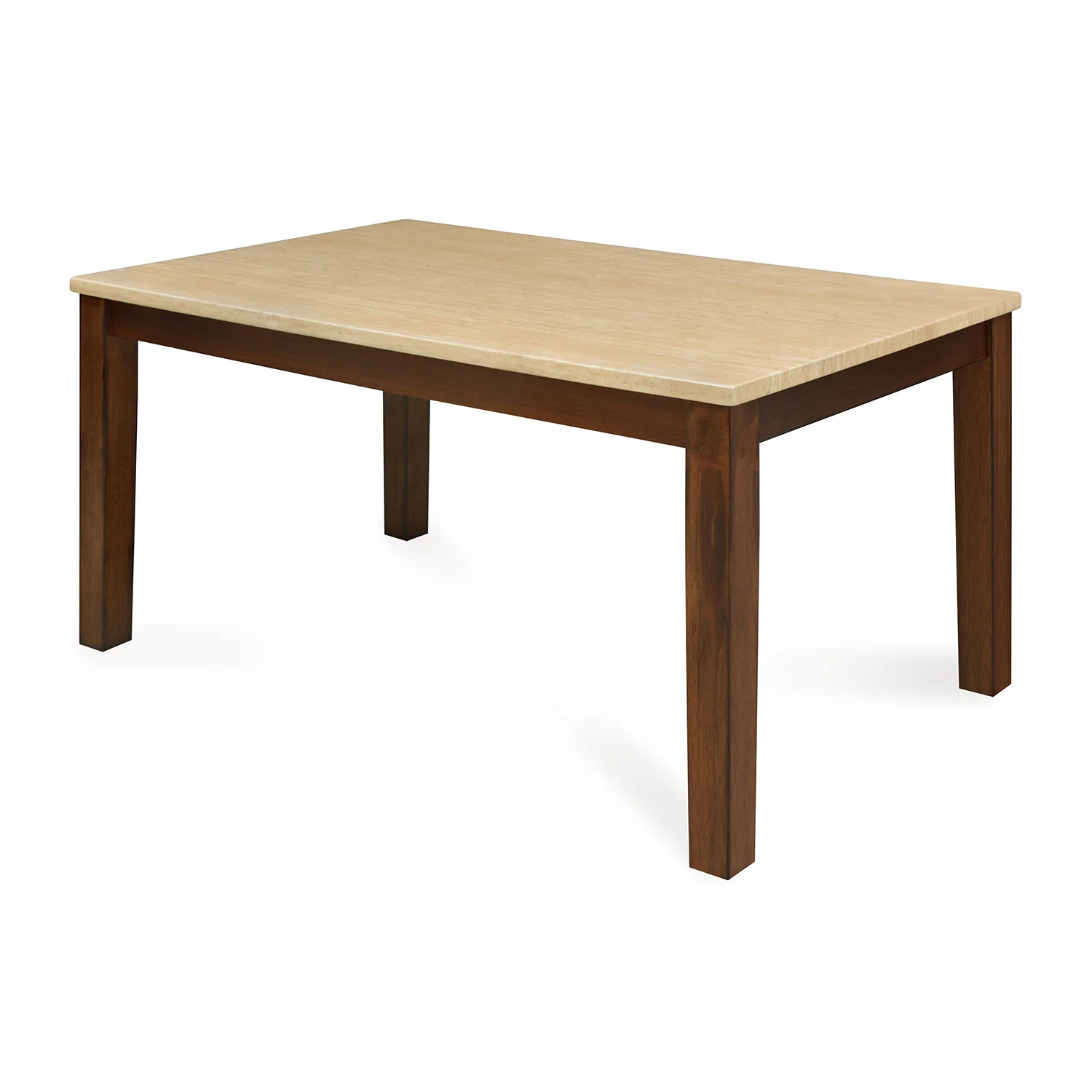 Nilkamal Arnold Marble 6 Seater Dining Table (Beige) - Image 4