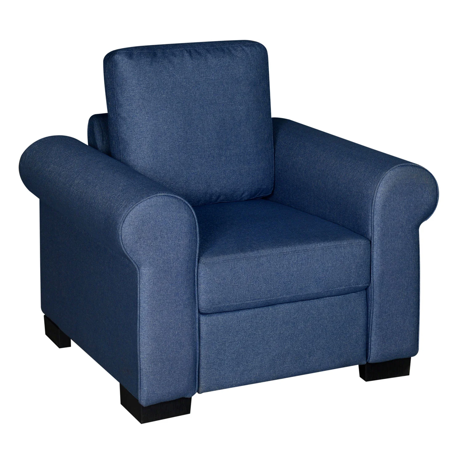 Nilkamal Array 1 Seater Bill Arm Sofa (Blue) - Image 3