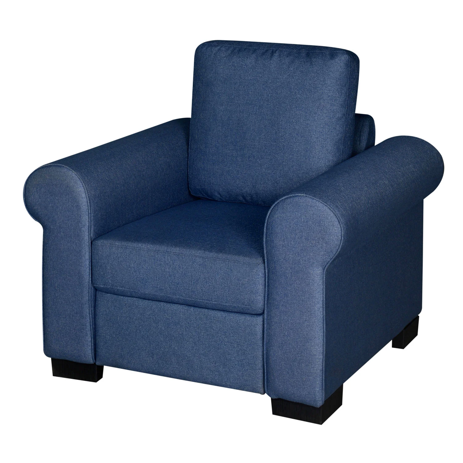 Nilkamal Array 1 Seater Bill Arm Sofa (Blue) - Image 5
