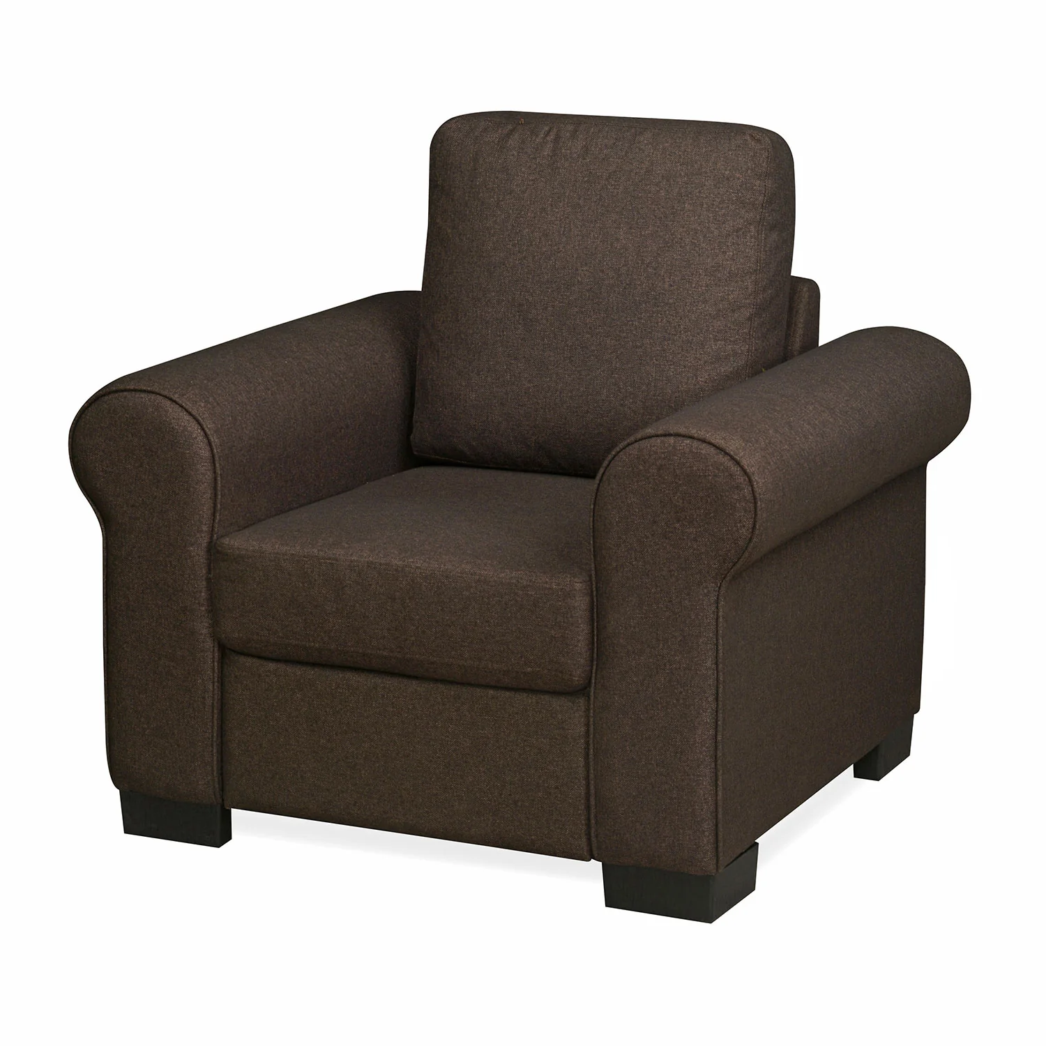 Nilkamal Array 1 Seater Bill Arm Sofa (Dark Brown) - Image 5
