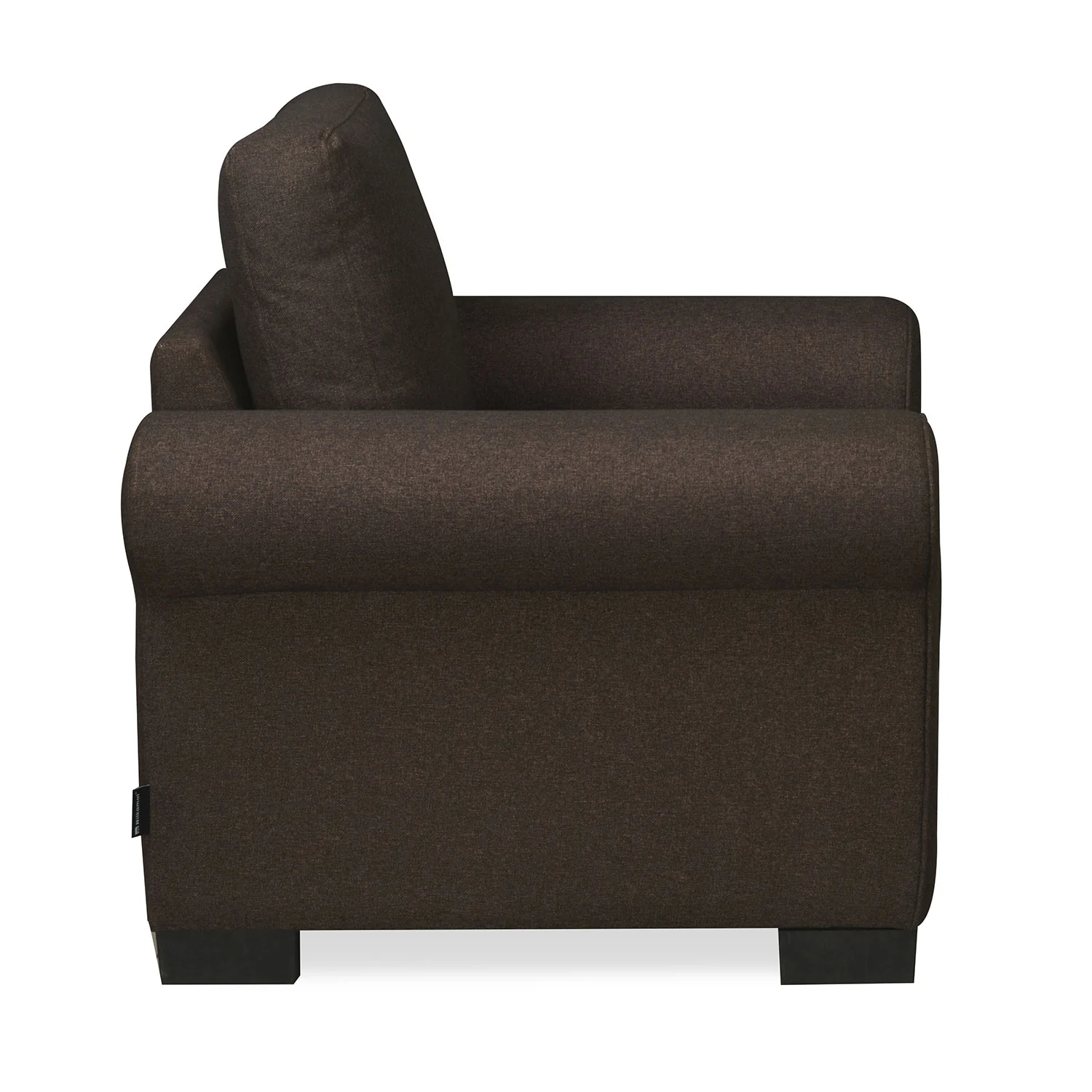 Nilkamal Array 1 Seater Bill Arm Sofa (Dark Brown) - Image 6
