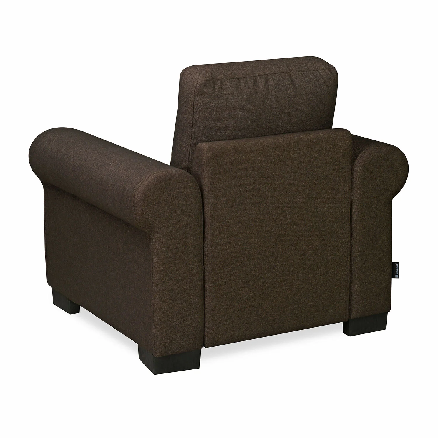 Nilkamal Array 1 Seater Bill Arm Sofa (Dark Brown) - Image 7