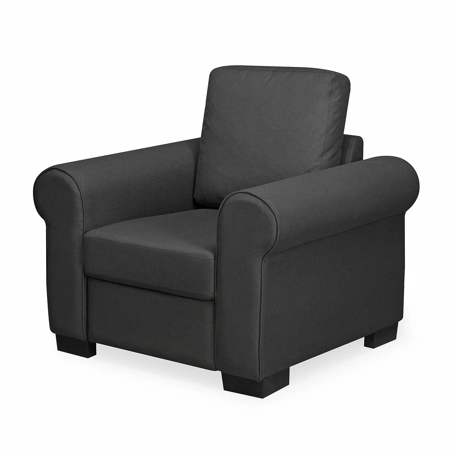 Nilkamal Array 1 Seater Bill Arm Sofa (Dark Grey) - Image 5