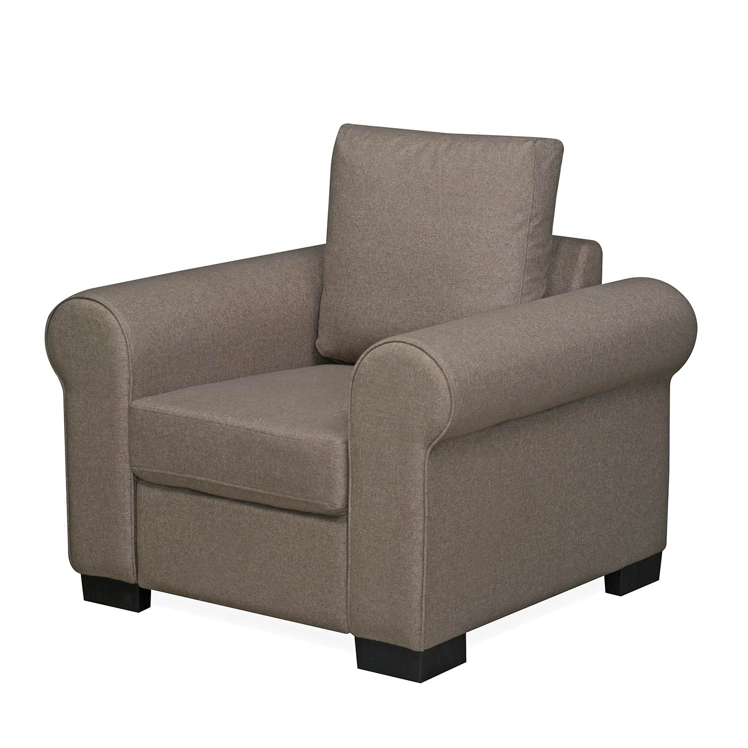 Nilkamal Array 1 Seater Bill Arm Sofa (Light Brown) - Image 4