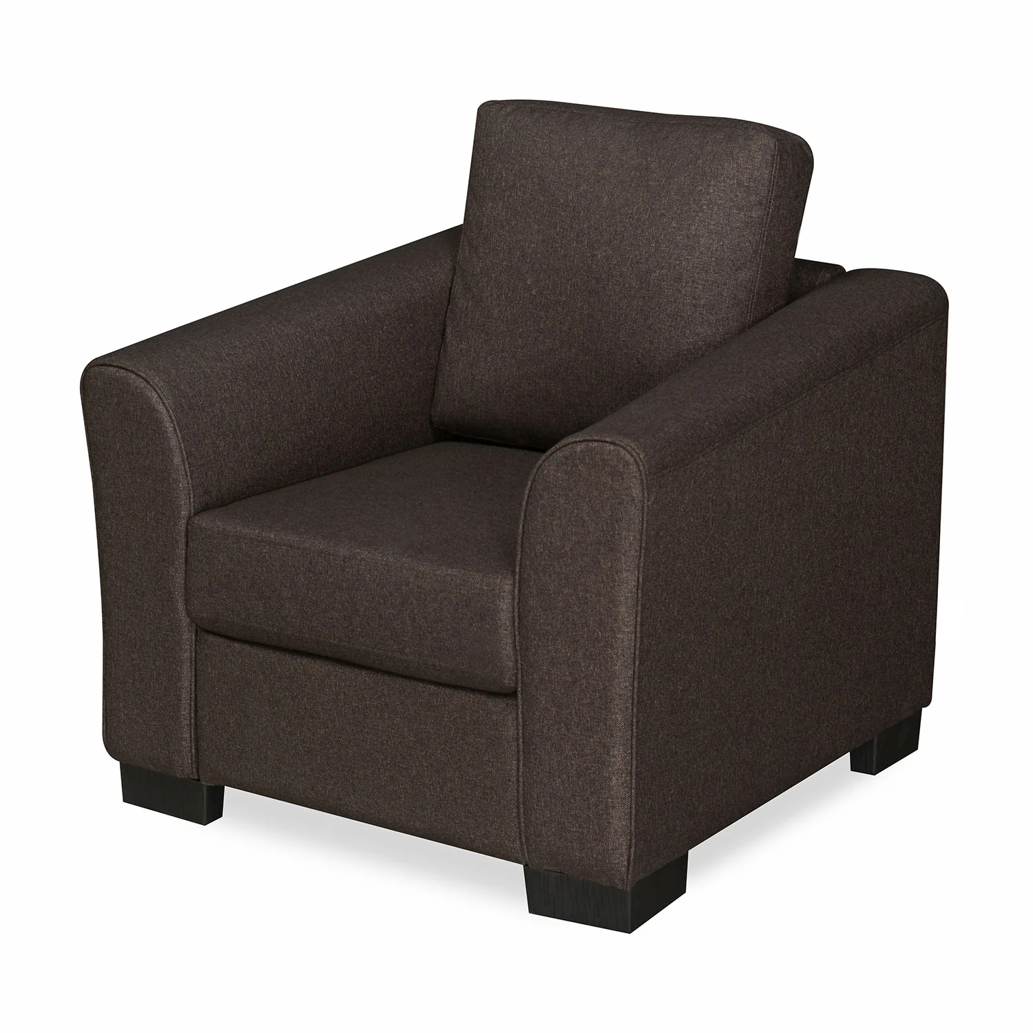 Nilkamal Array 1 Seater Mike Arm Sofa (Dark Brown) - Image 5