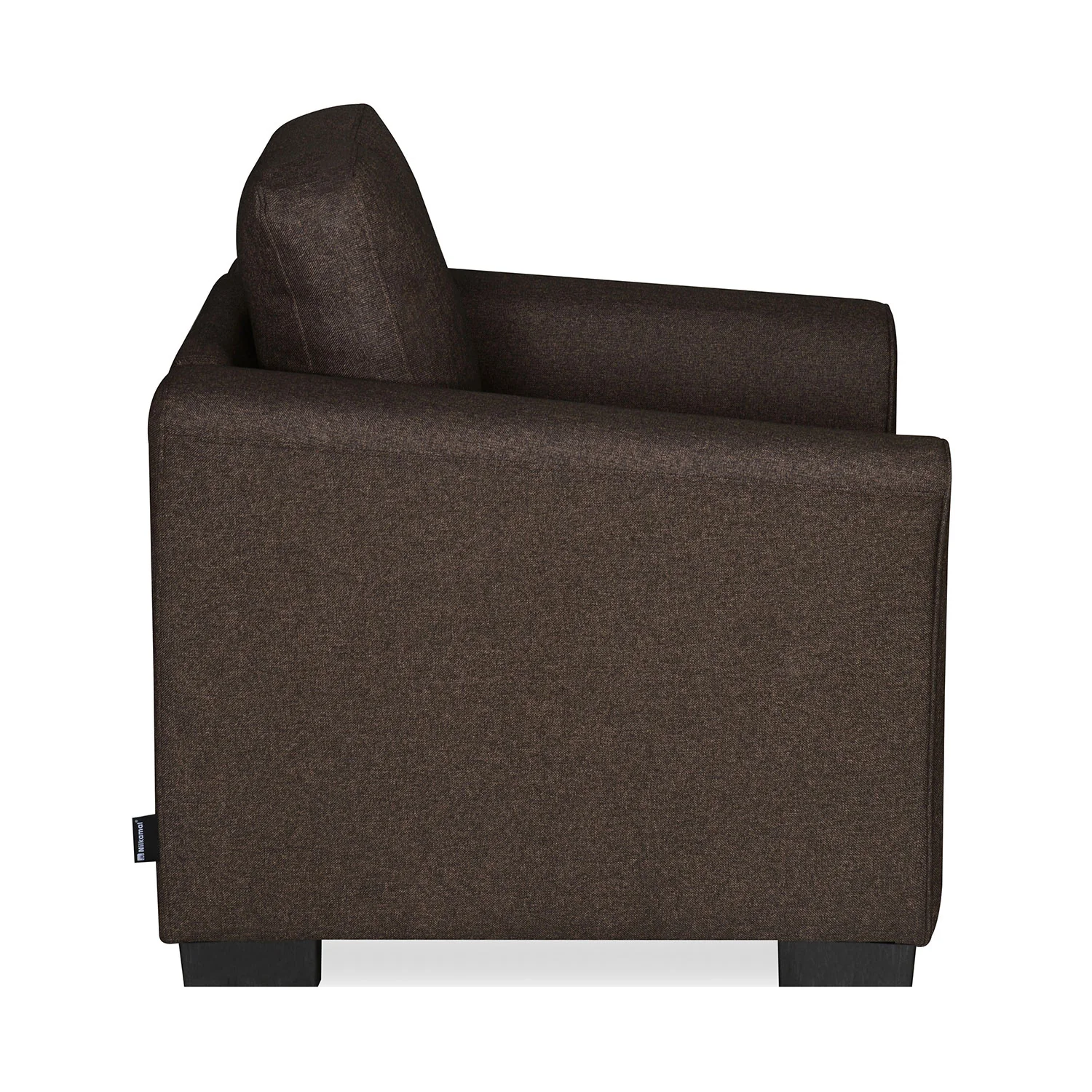 Nilkamal Array 1 Seater Mike Arm Sofa (Dark Brown) - Image 6