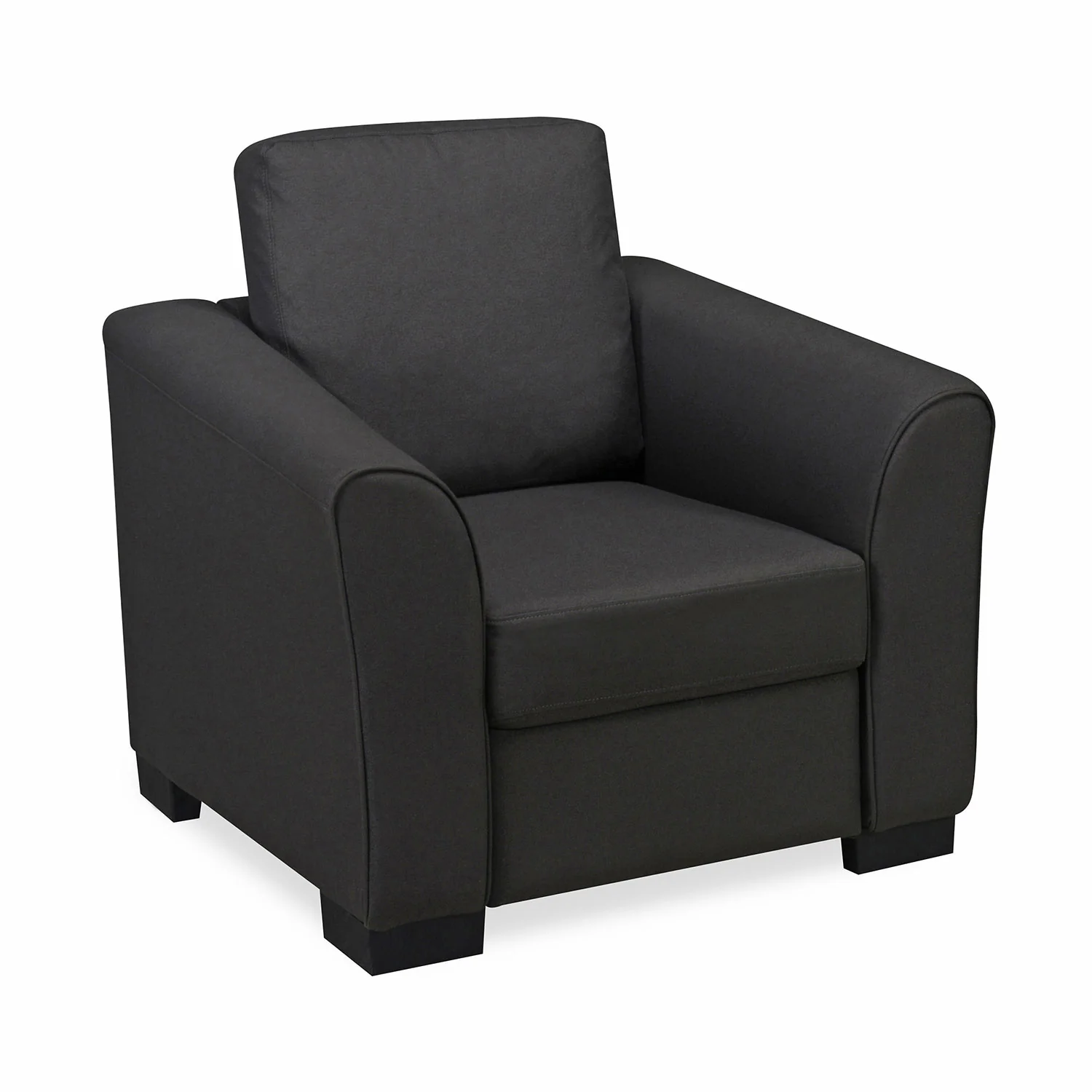 Nilkamal Array 1 Seater Mike Arm Sofa (Dark Grey) - Image 3