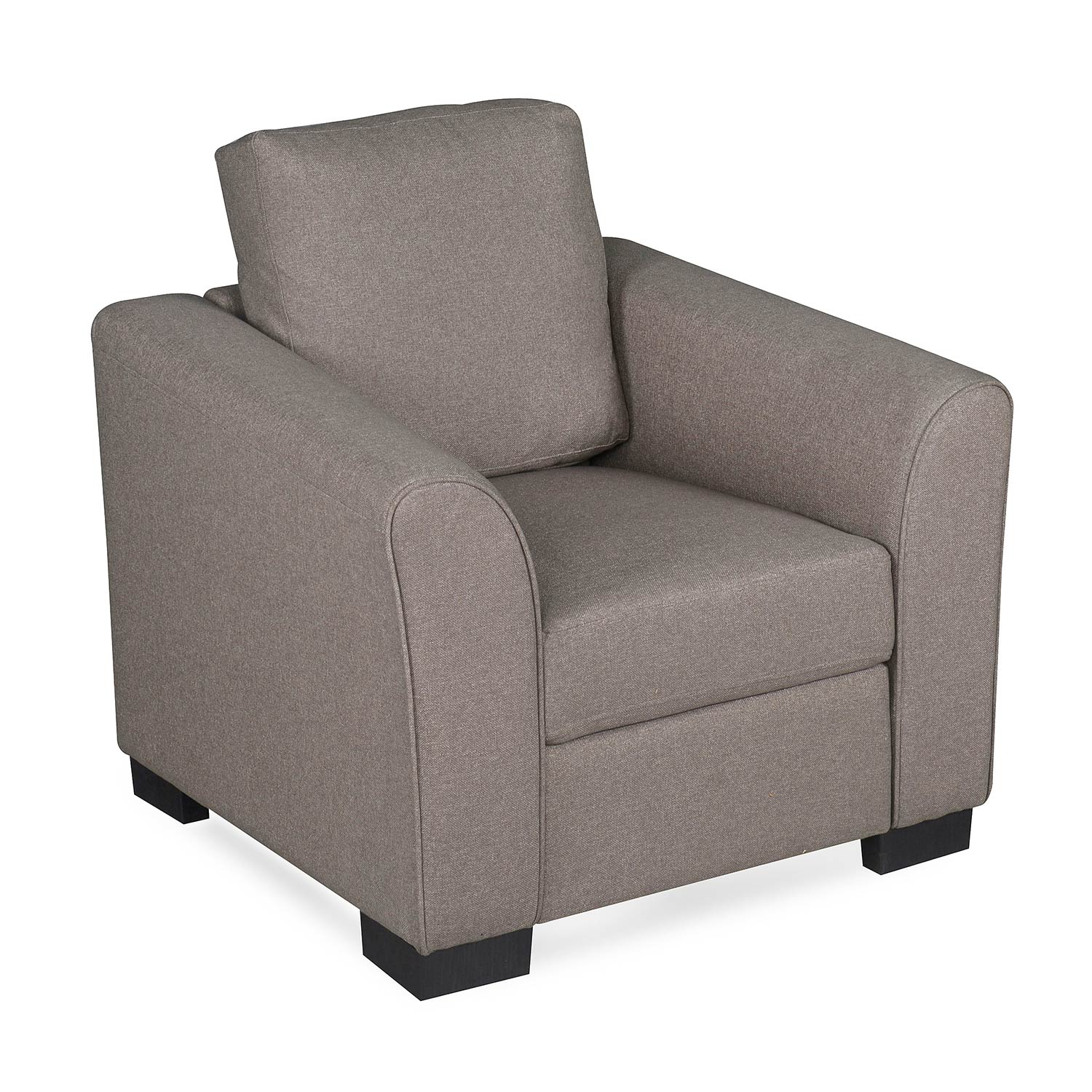 Nilkamal Array 1 Seater Mike Arm Sofa (Light Brown) - Image 3