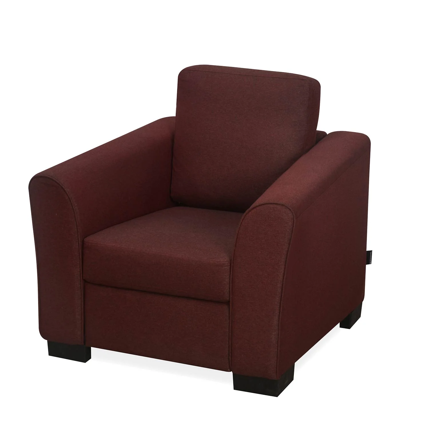 Nilkamal Array 1 Seater Mike Arm Sofa (Maroon) - Image 5