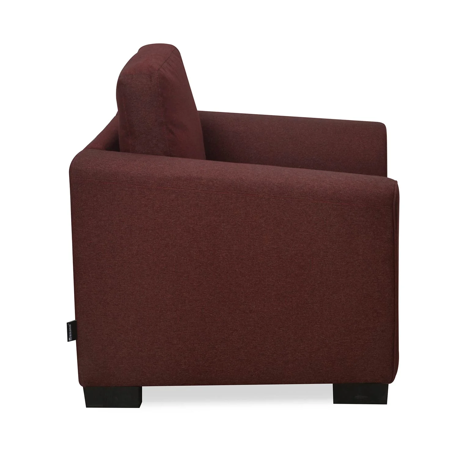 Nilkamal Array 1 Seater Mike Arm Sofa (Maroon) - Image 6