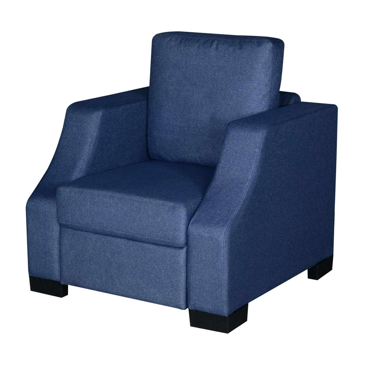 Nilkamal Array 1 Seater Rick Arm Sofa (Blue) - Image 5