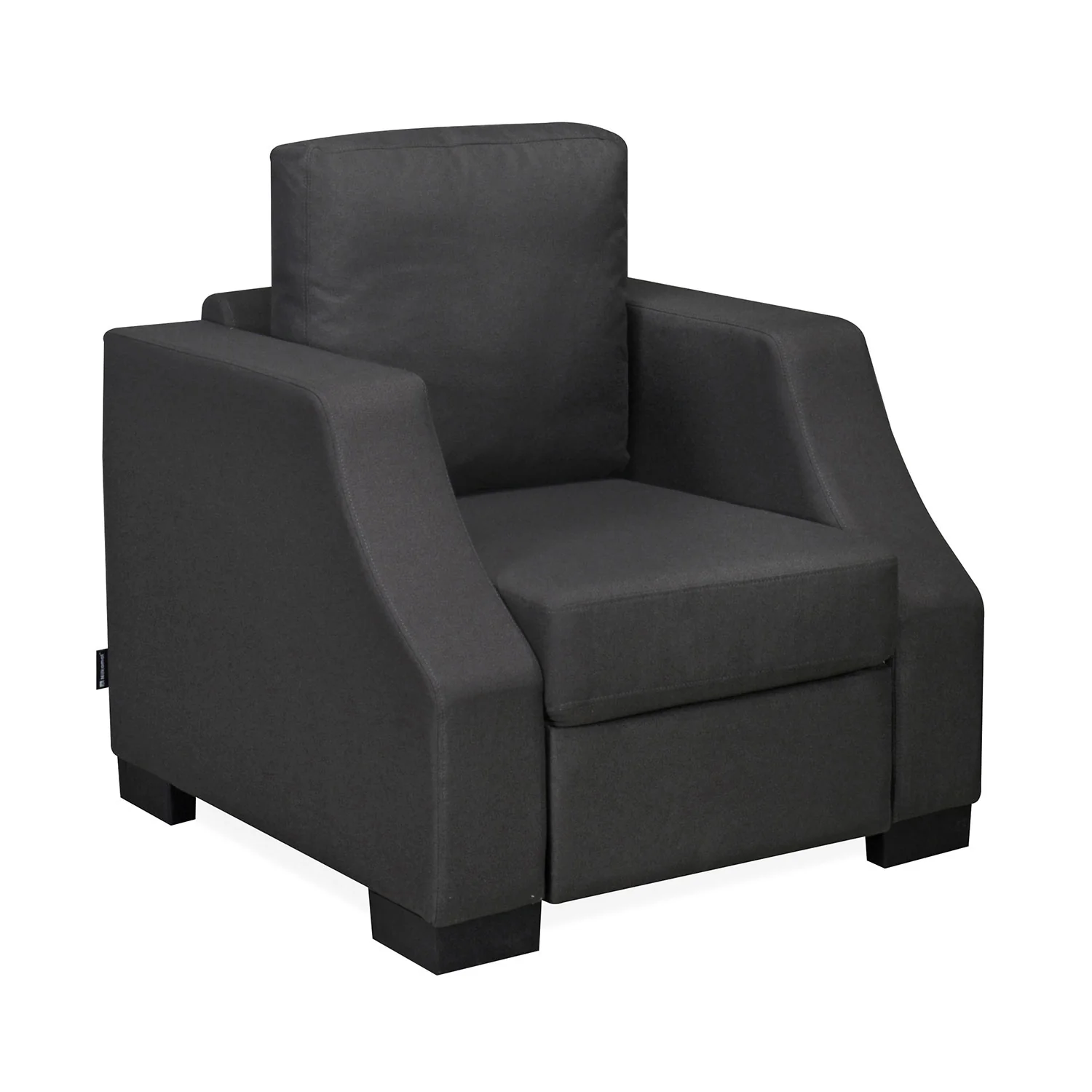 Nilkamal Array 1 Seater Rick Arm Sofa (Dark Grey) - Image 3