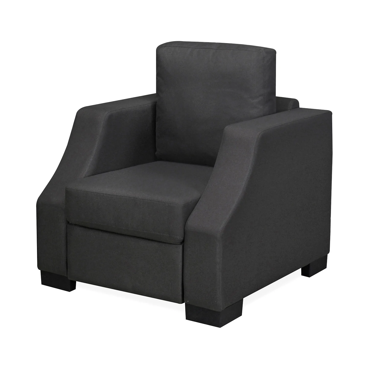 Nilkamal Array 1 Seater Rick Arm Sofa (Dark Grey) - Image 5
