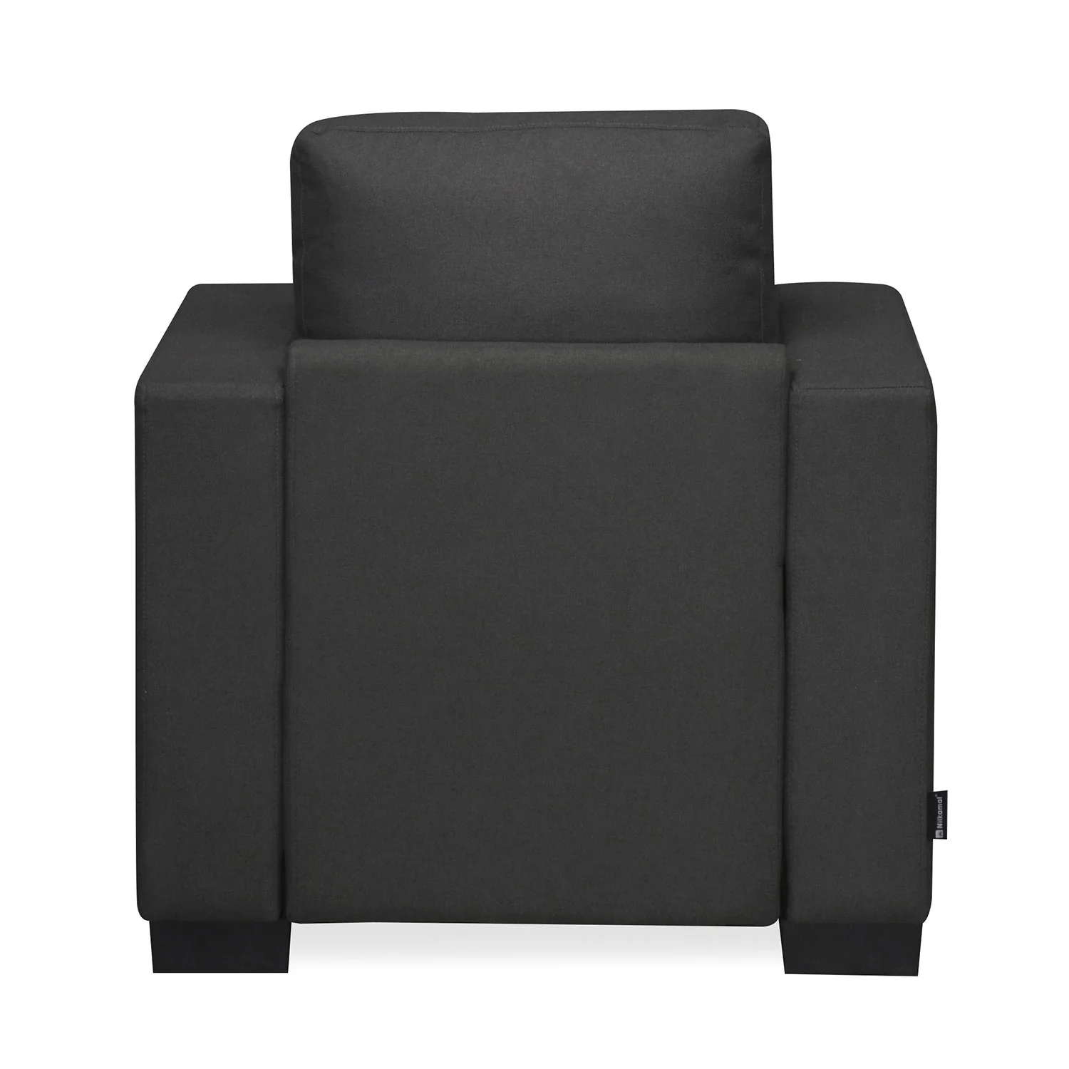 Nilkamal Array 1 Seater Rick Arm Sofa (Dark Grey) - Image 8