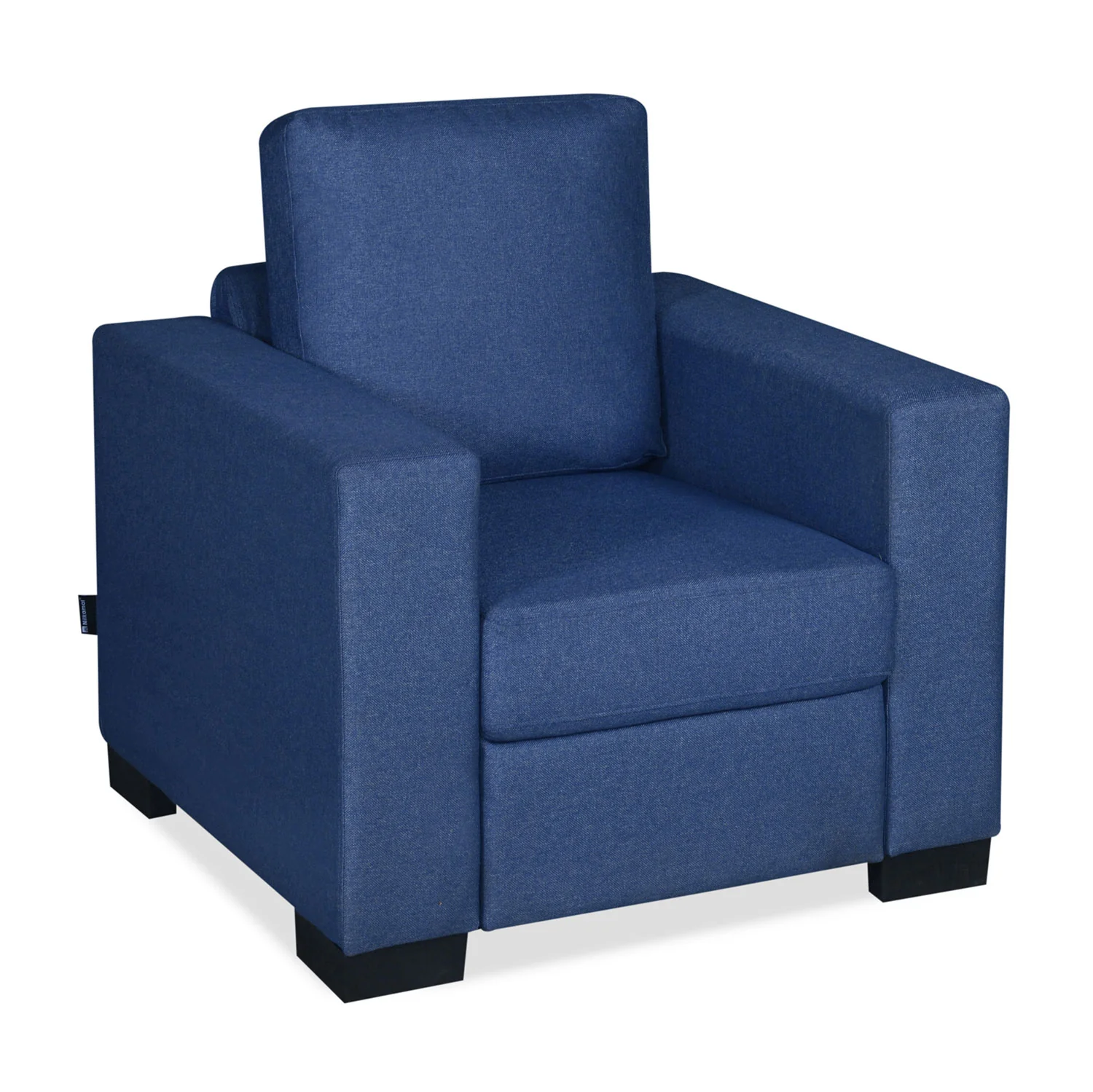 Nilkamal Array 1 Seater Ron Arm Sofa (Blue) - Image 3