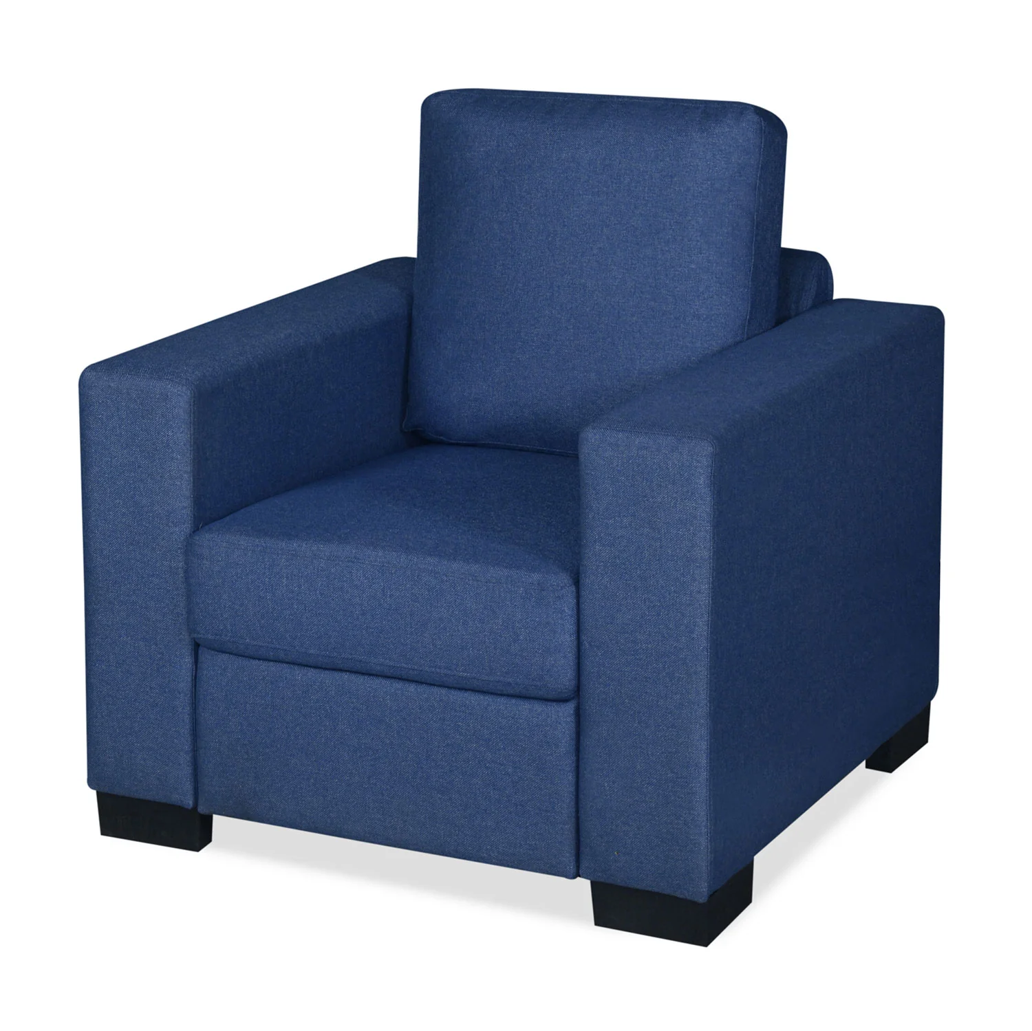 Nilkamal Array 1 Seater Ron Arm Sofa (Blue) - Image 5