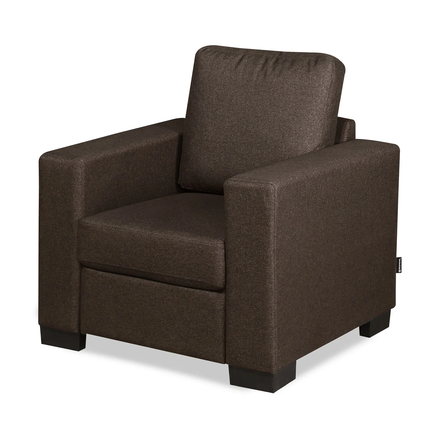 Nilkamal Array 1 Seater Ron Arm Sofa (Dark Brown) - Image 5