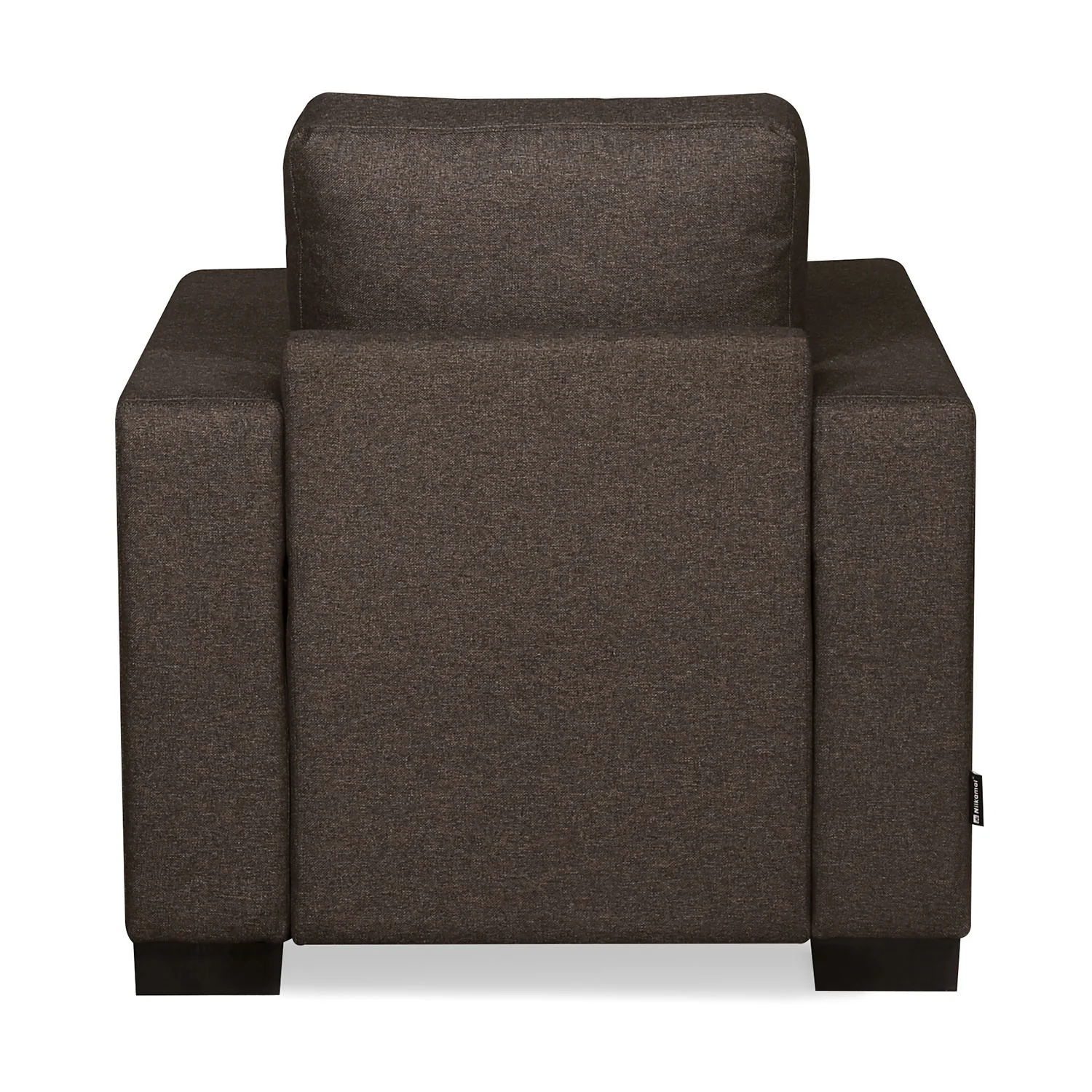 Nilkamal Array 1 Seater Ron Arm Sofa (Dark Brown) - Image 8