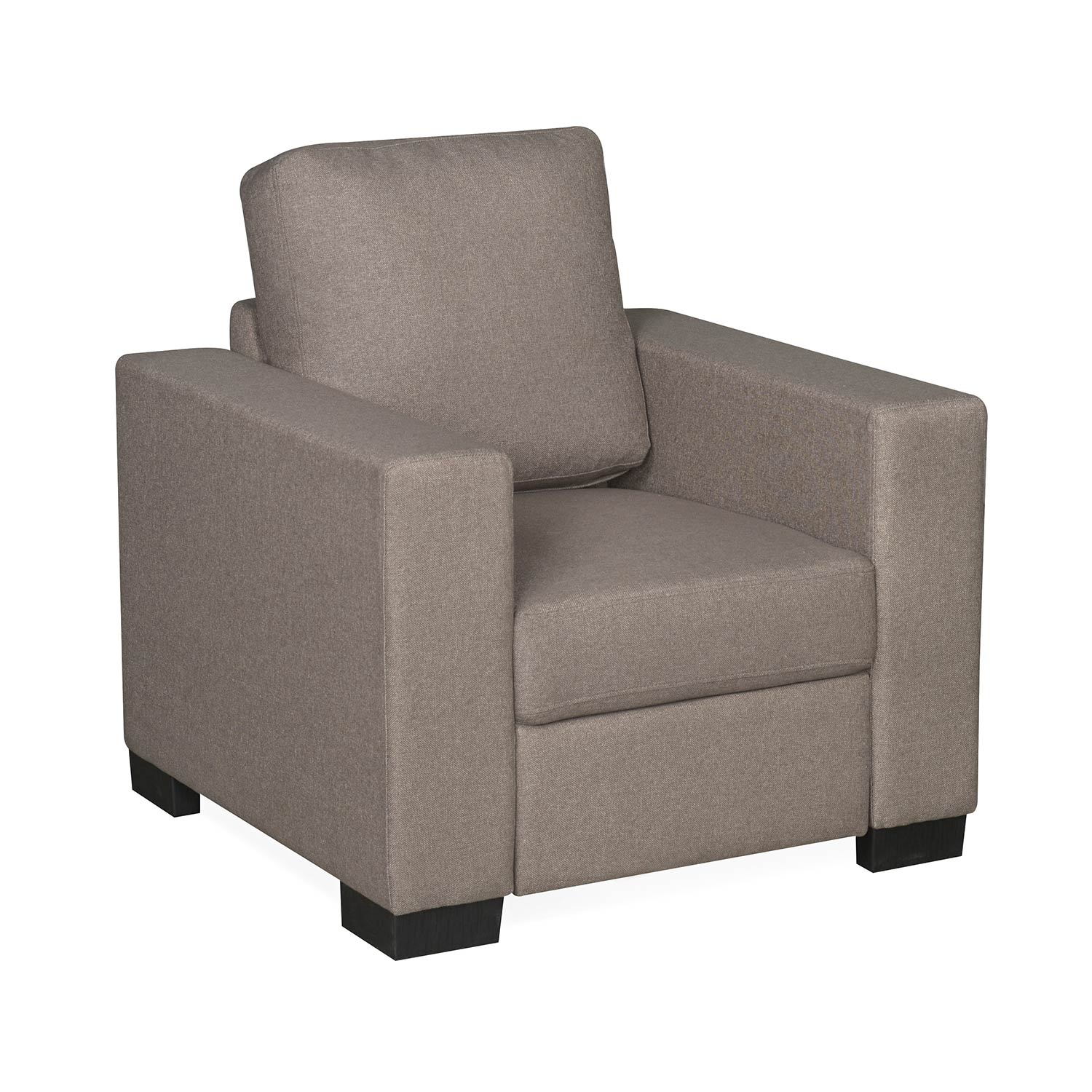 Nilkamal Array 1 Seater Ron Arm Sofa (Light Brown) - Image 3
