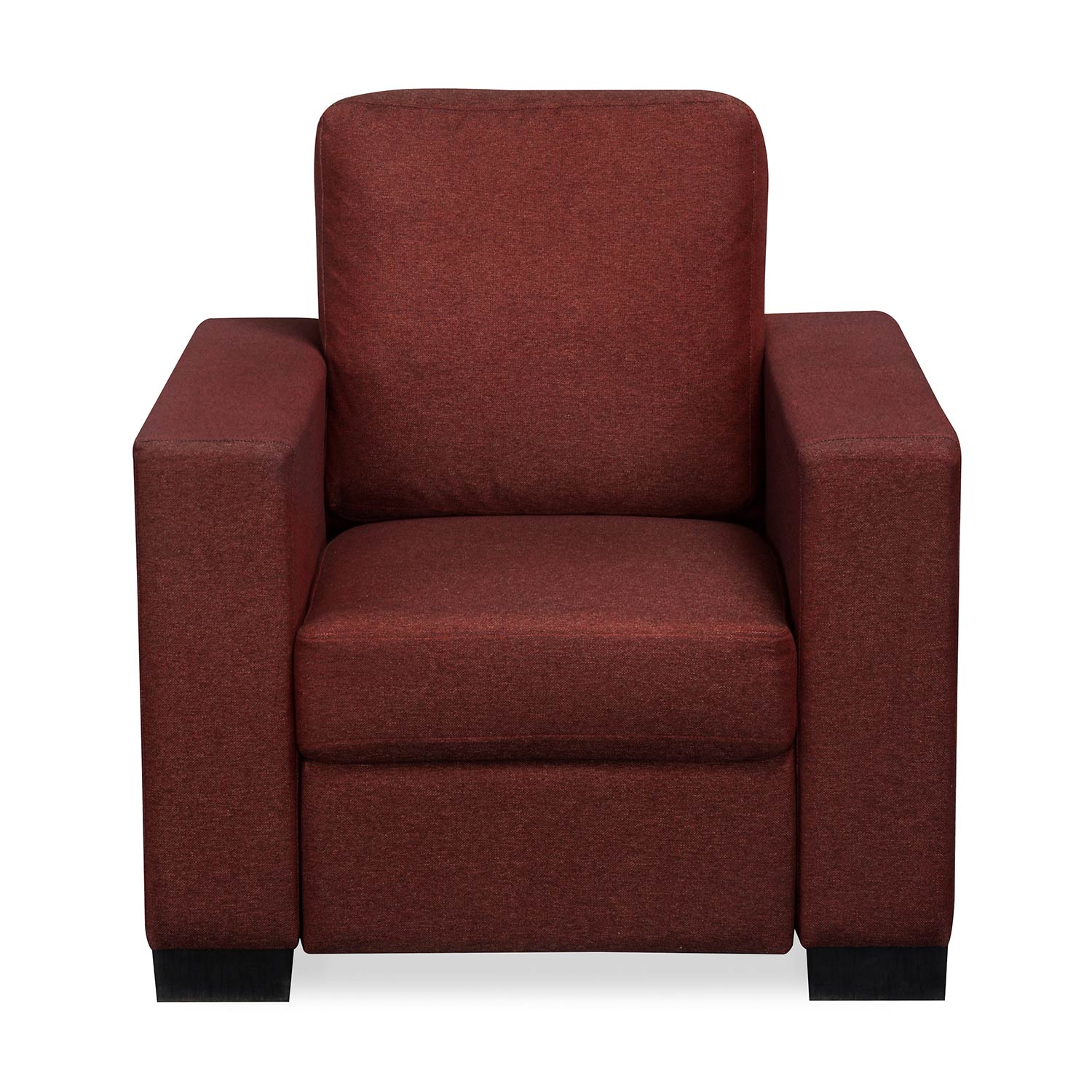 Nilkamal Array 1 Seater Ron Arm Sofa (Maroon) - Image 2