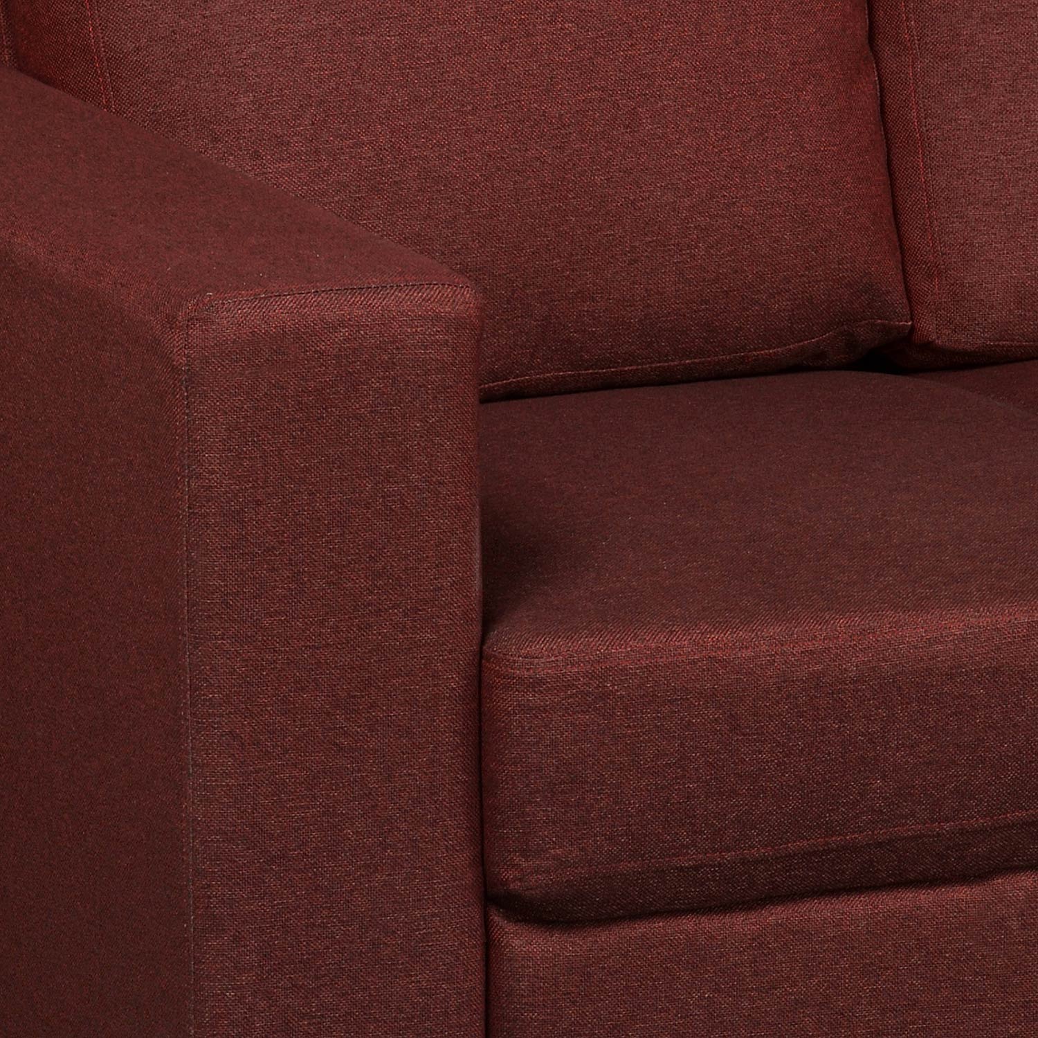 Nilkamal Array 1 Seater Ron Arm Sofa (Maroon) - Image 4