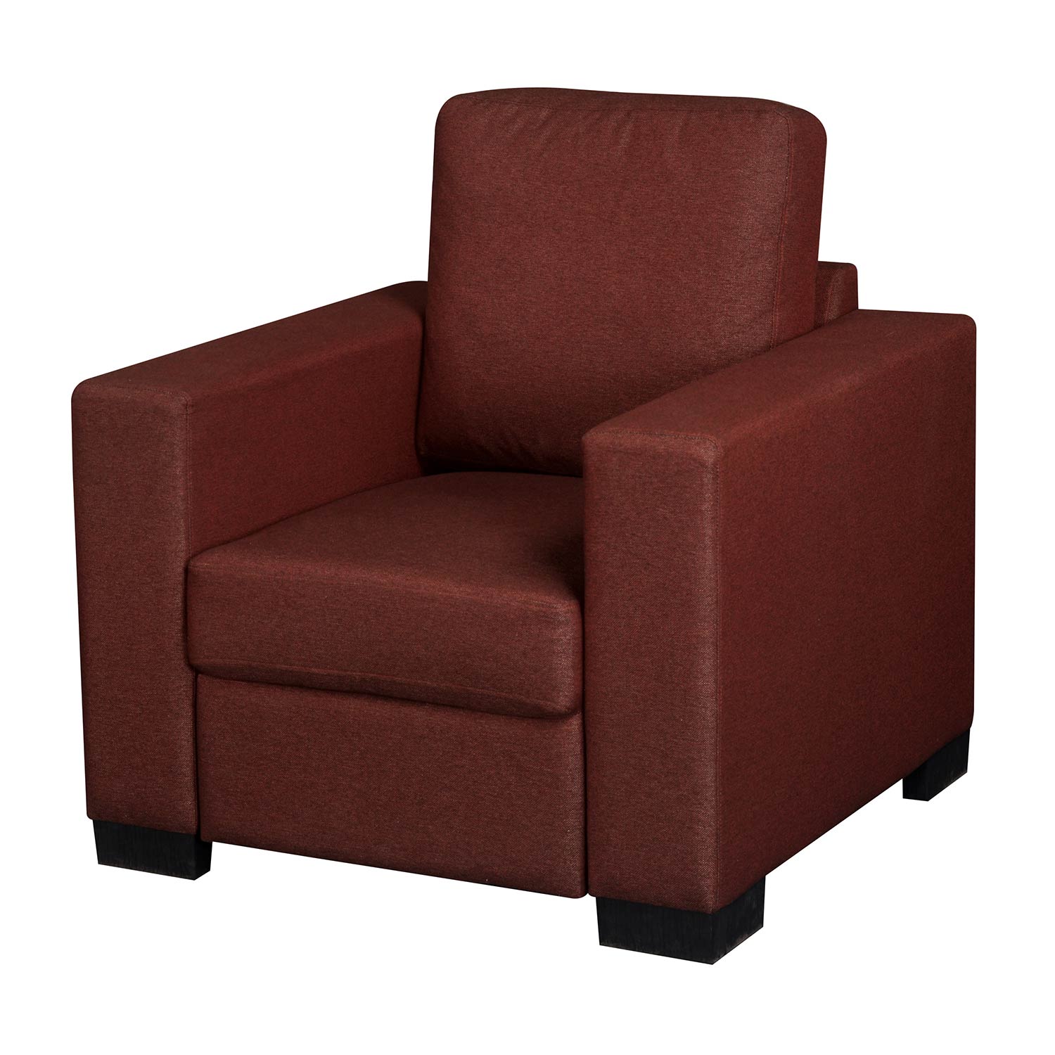 Nilkamal Array 1 Seater Ron Arm Sofa (Maroon) - Image 5