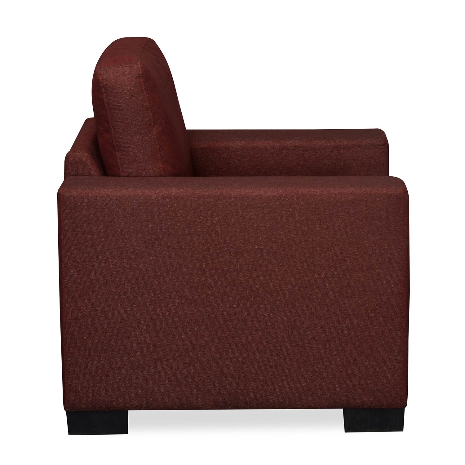 Nilkamal Array 1 Seater Ron Arm Sofa (Maroon) - Image 6