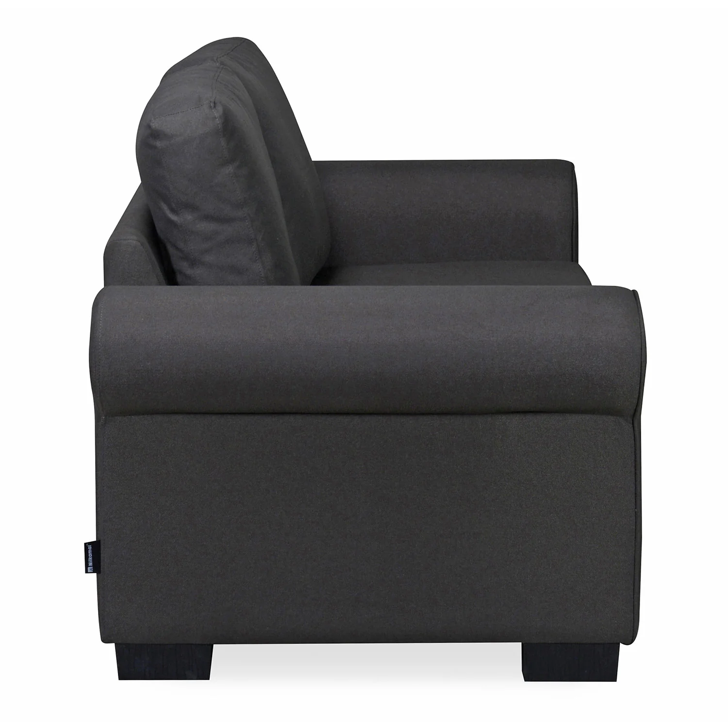 Nilkamal Array 2 Seater Bill Arm Sofa (Dark Grey) - Image 7