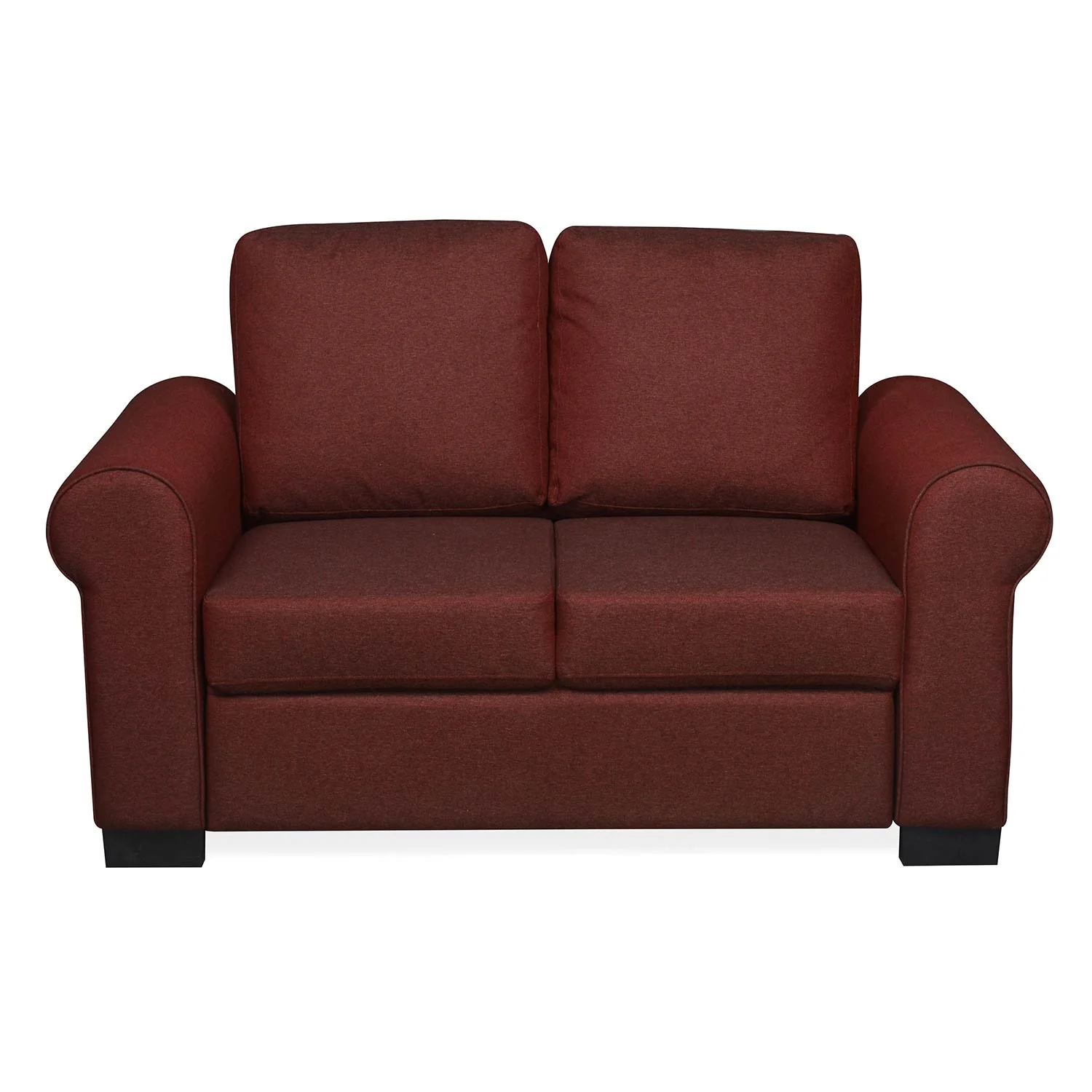 Nilkamal Array 2 Seater Bill Arm Sofa (Maroon) - Image 2