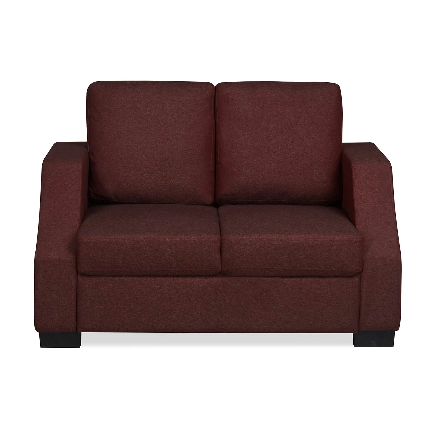 Nilkamal Array 2 Seater Rick Arm Sofa (Maroon) - Image 2