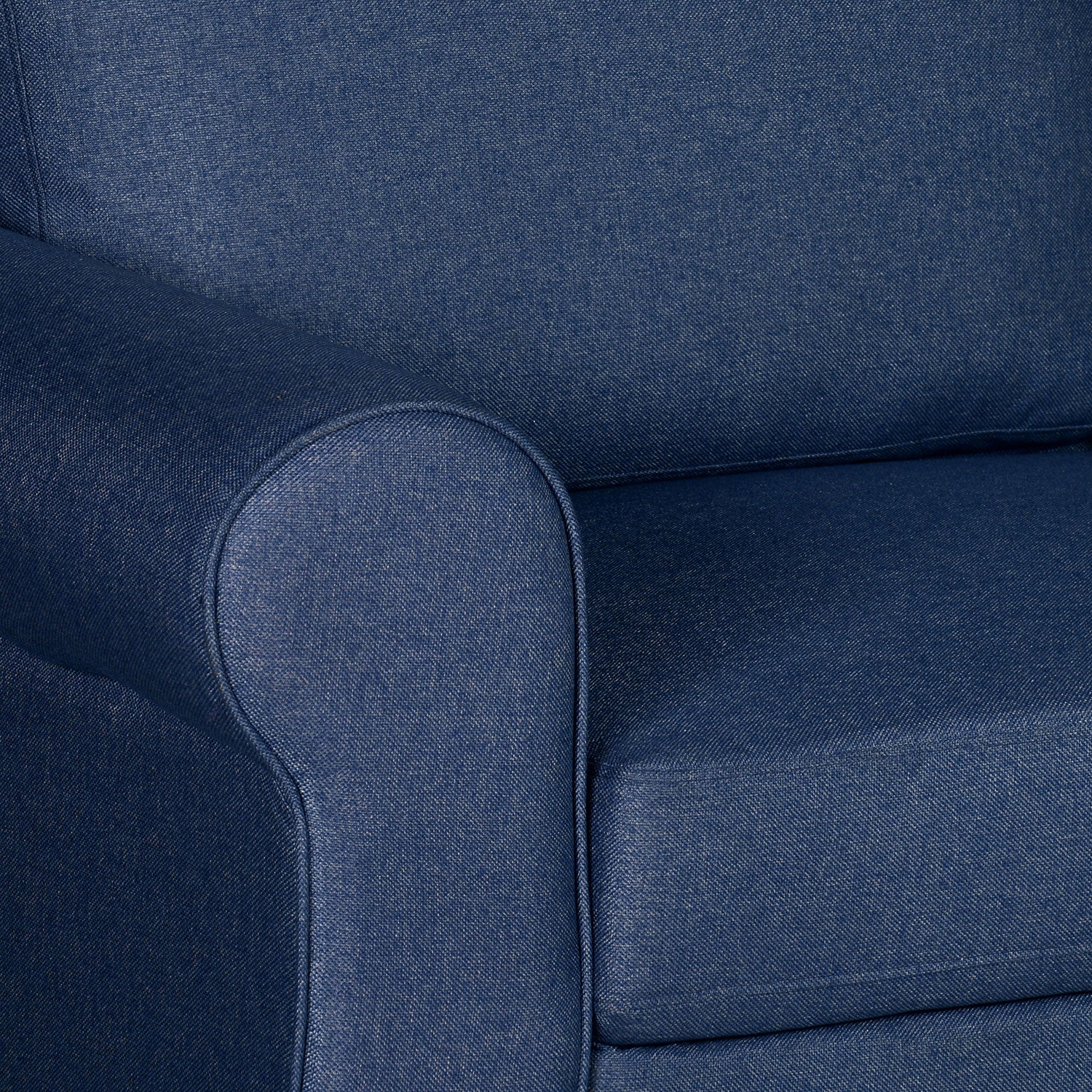 Nilkamal Array 3 Seater Bill Arm Sofa (Blue) - Image 4