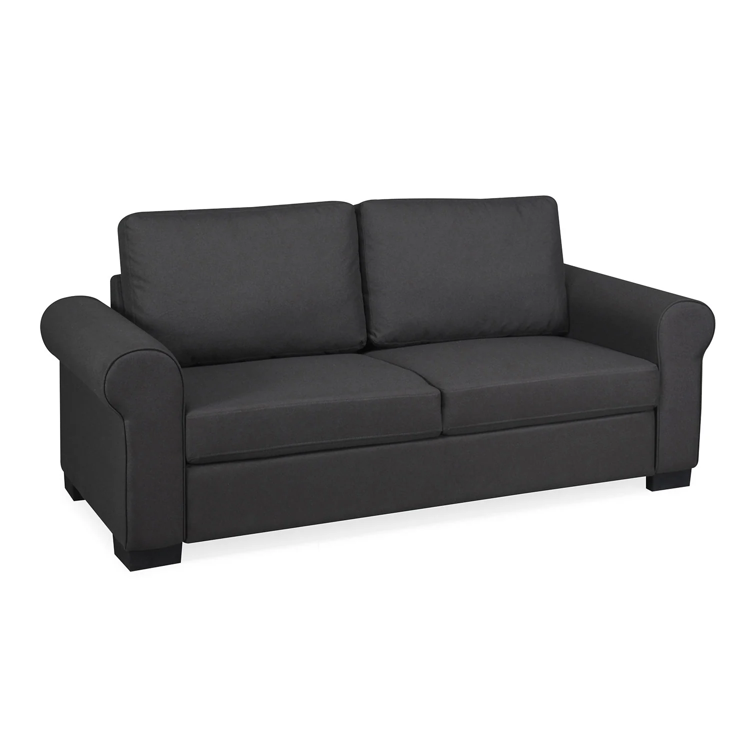 Nilkamal Array 3 Seater Bill Arm Sofa (Dark Grey) - Image 3