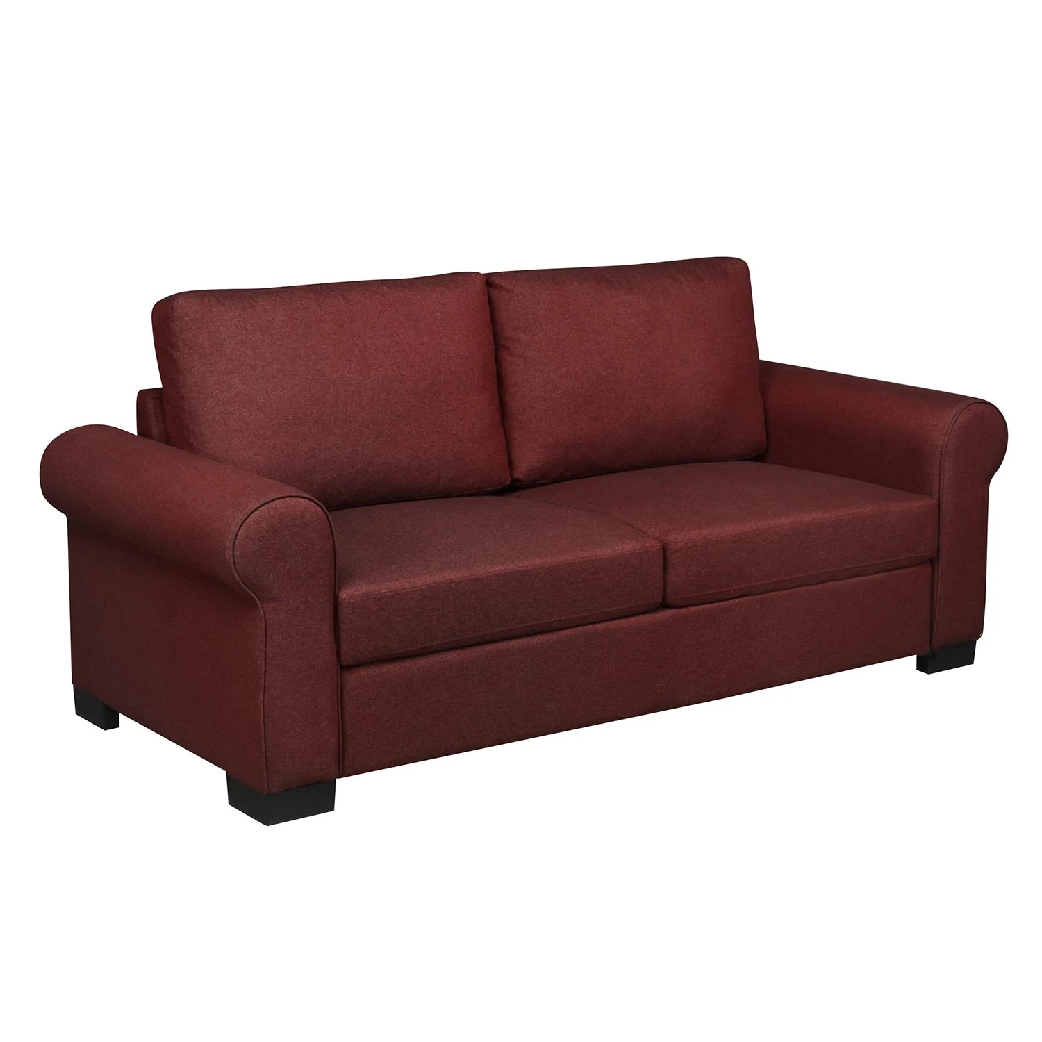 Nilkamal Array 3 Seater Bill Arm Sofa (Maroon) - Image 3