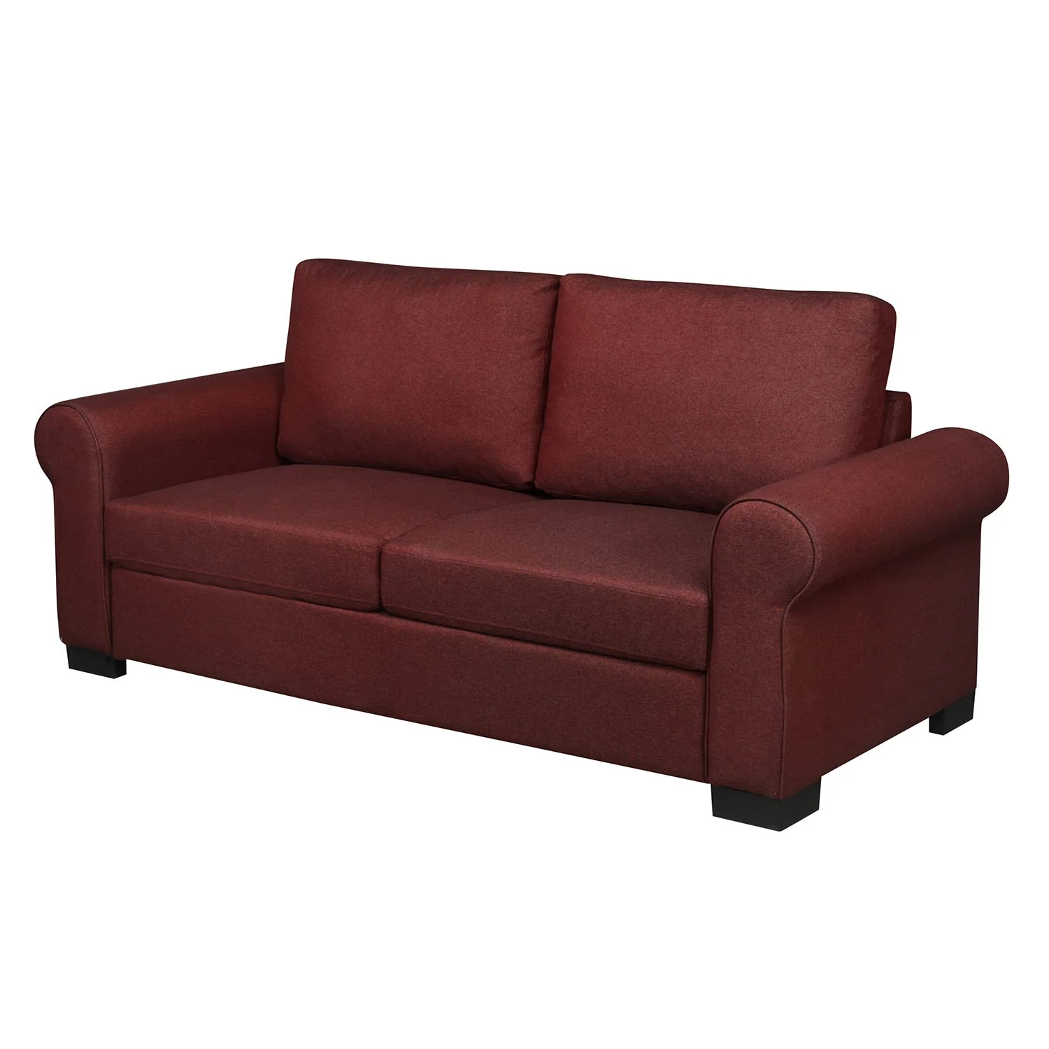 Nilkamal Array 3 Seater Bill Arm Sofa (Maroon) - Image 5