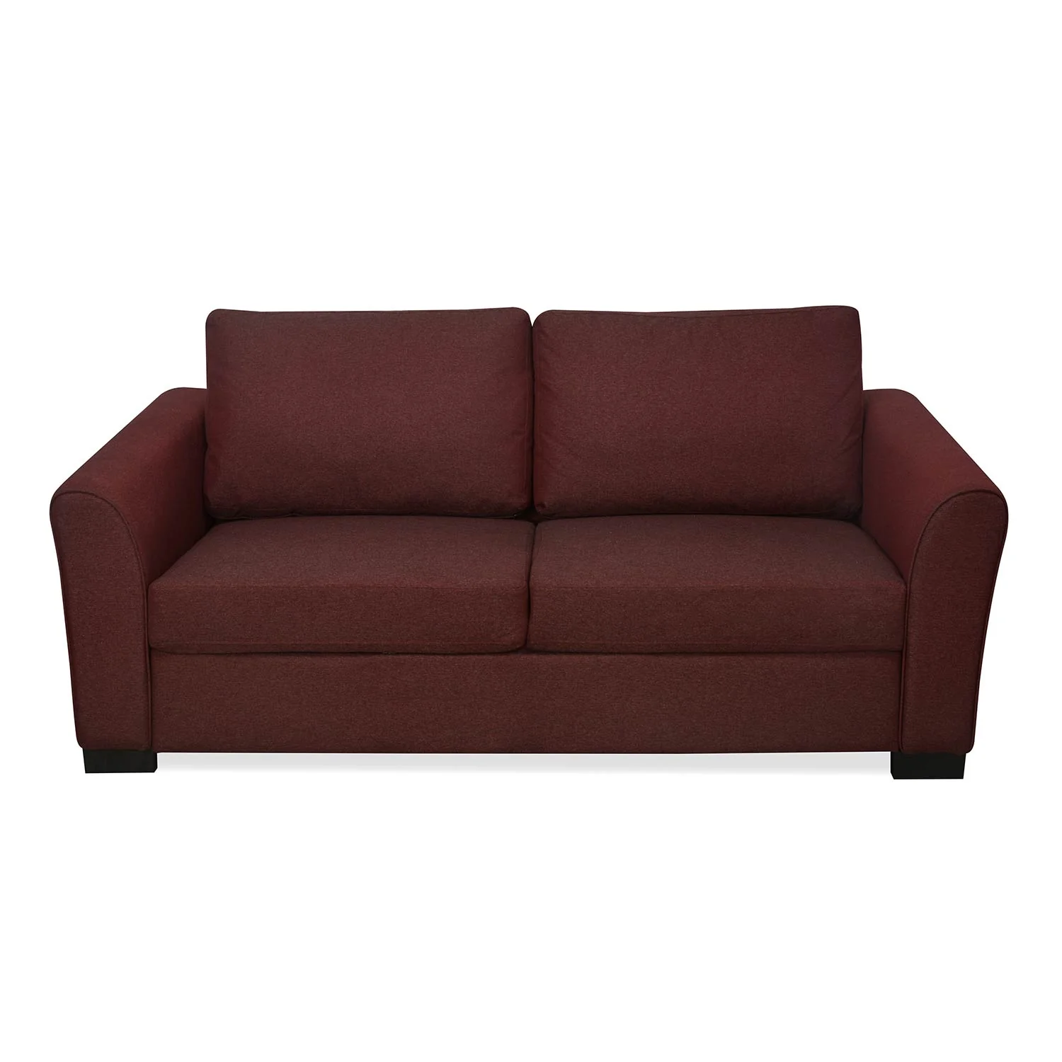 Nilkamal Array 3 Seater Mike Arm Sofa (Maroon) - Image 2