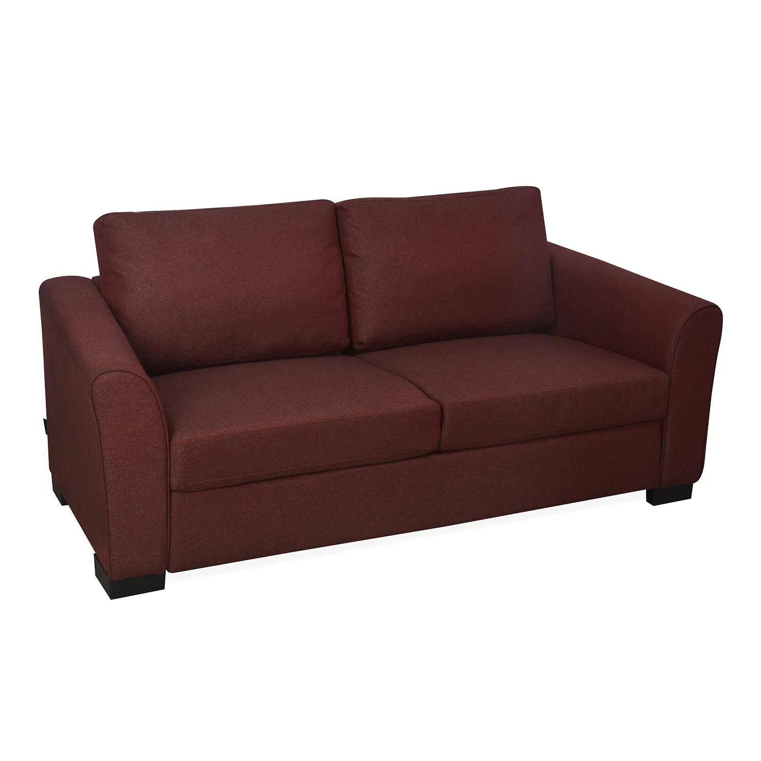 Nilkamal Array 3 Seater Mike Arm Sofa (Maroon) - Image 3